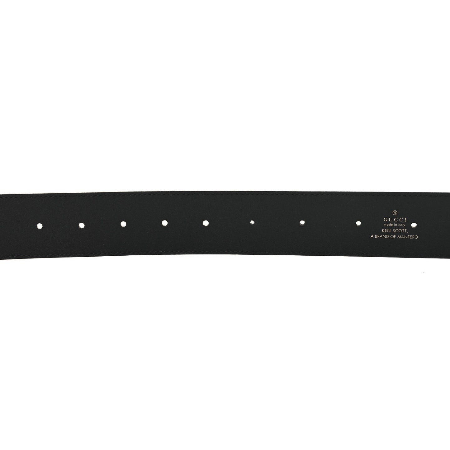 x Ken Scott Calfskin Double G 40mm Belt 100 40 Black Multicolor