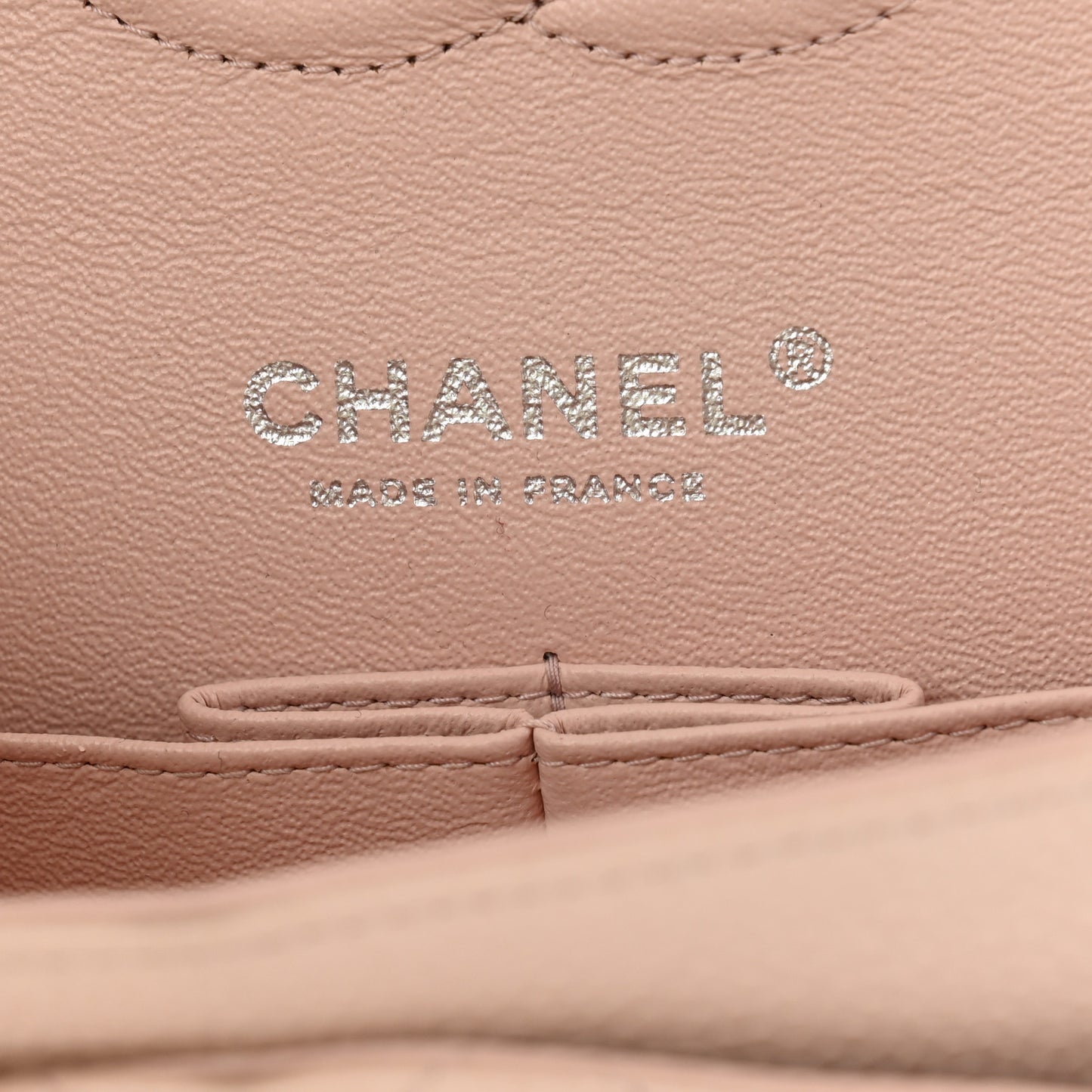 Caviar Quilted Medium Double Flap Light Pink