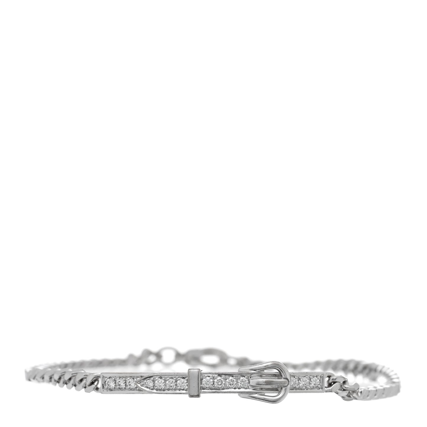 18K White Gold Diamond Etriviere Bracelet