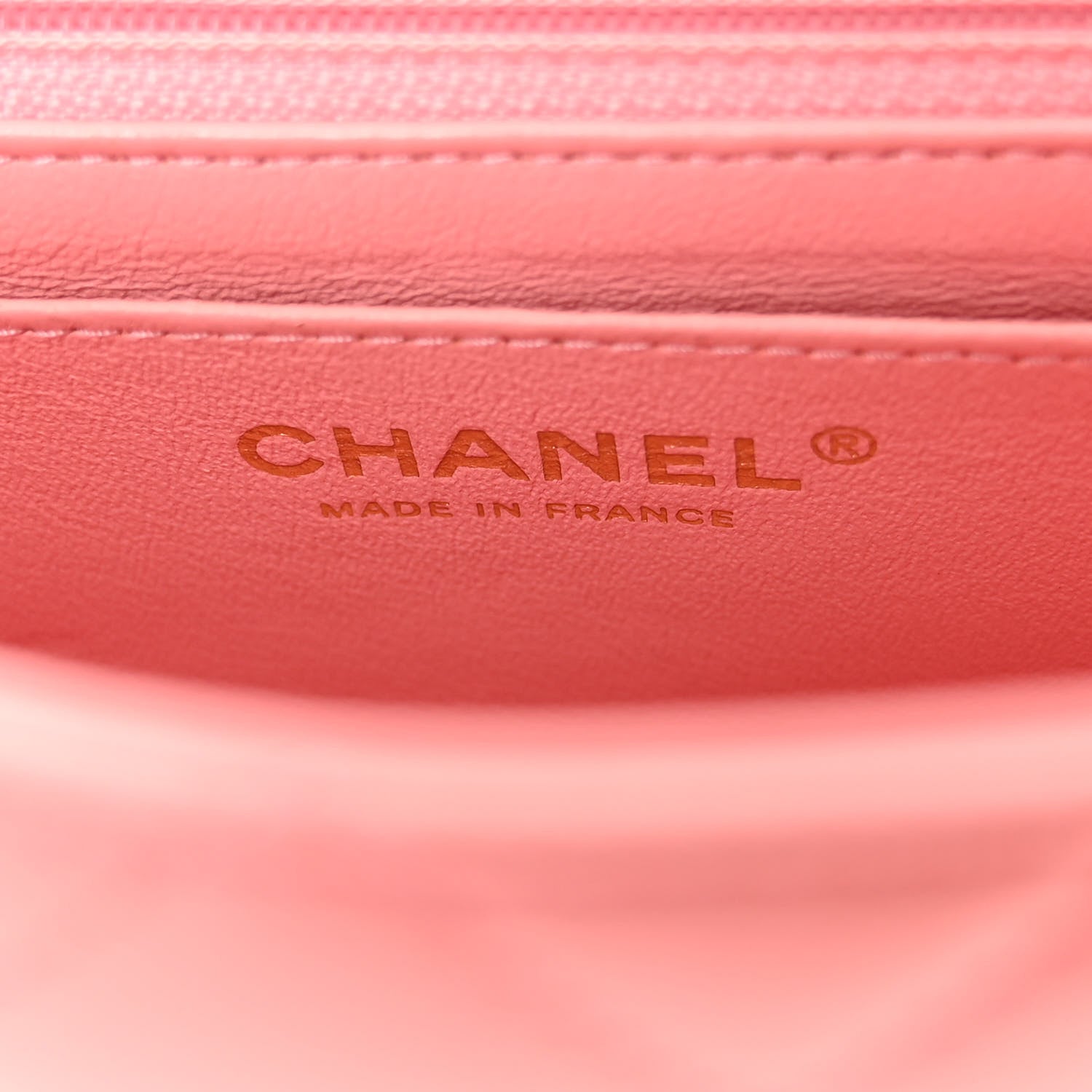 Chanel Lambskin Quilted Mini Rectangular Flap Light Pink 6 of 10