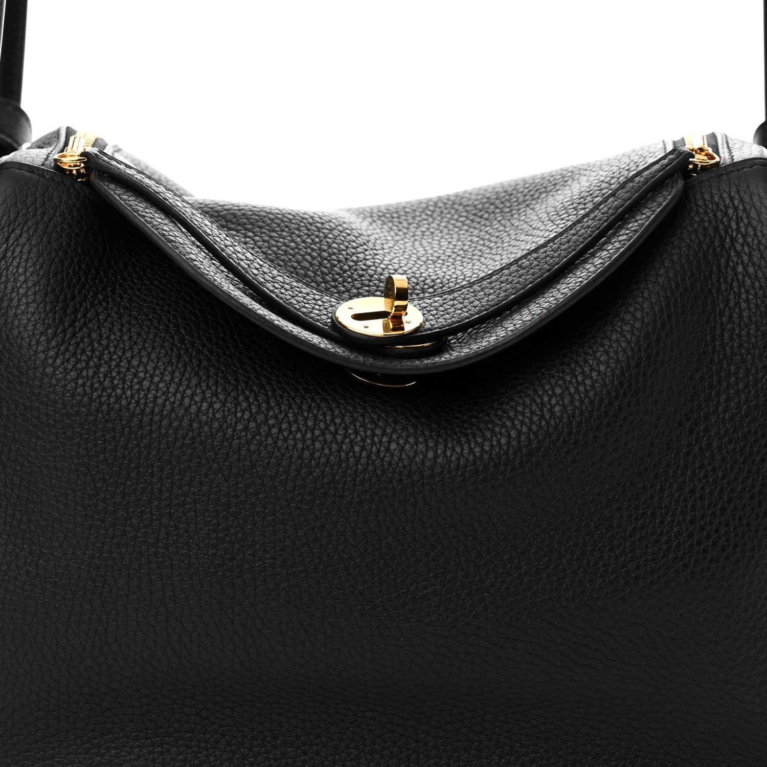 Hermes Taurillon Clemence Lindy 30 Black 8 of 11
