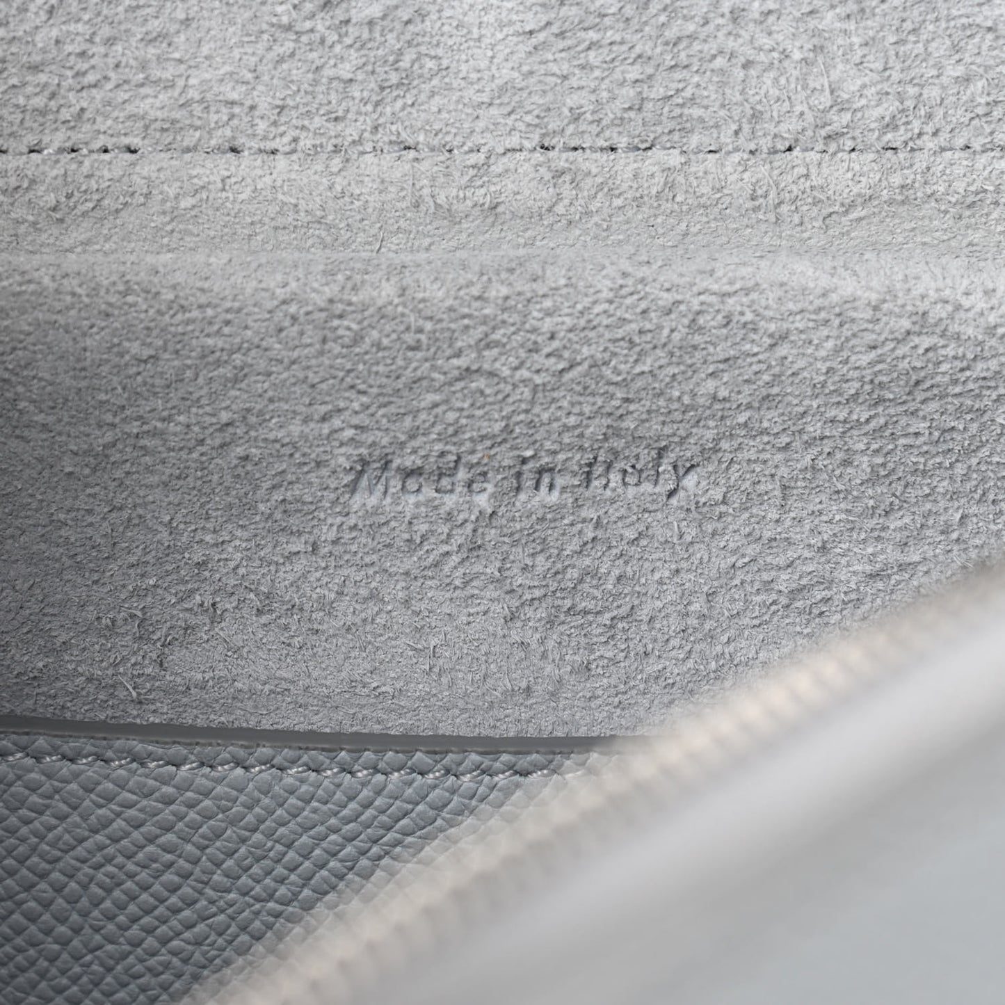 Grained Calfskin Micro Belt Bag Cloud