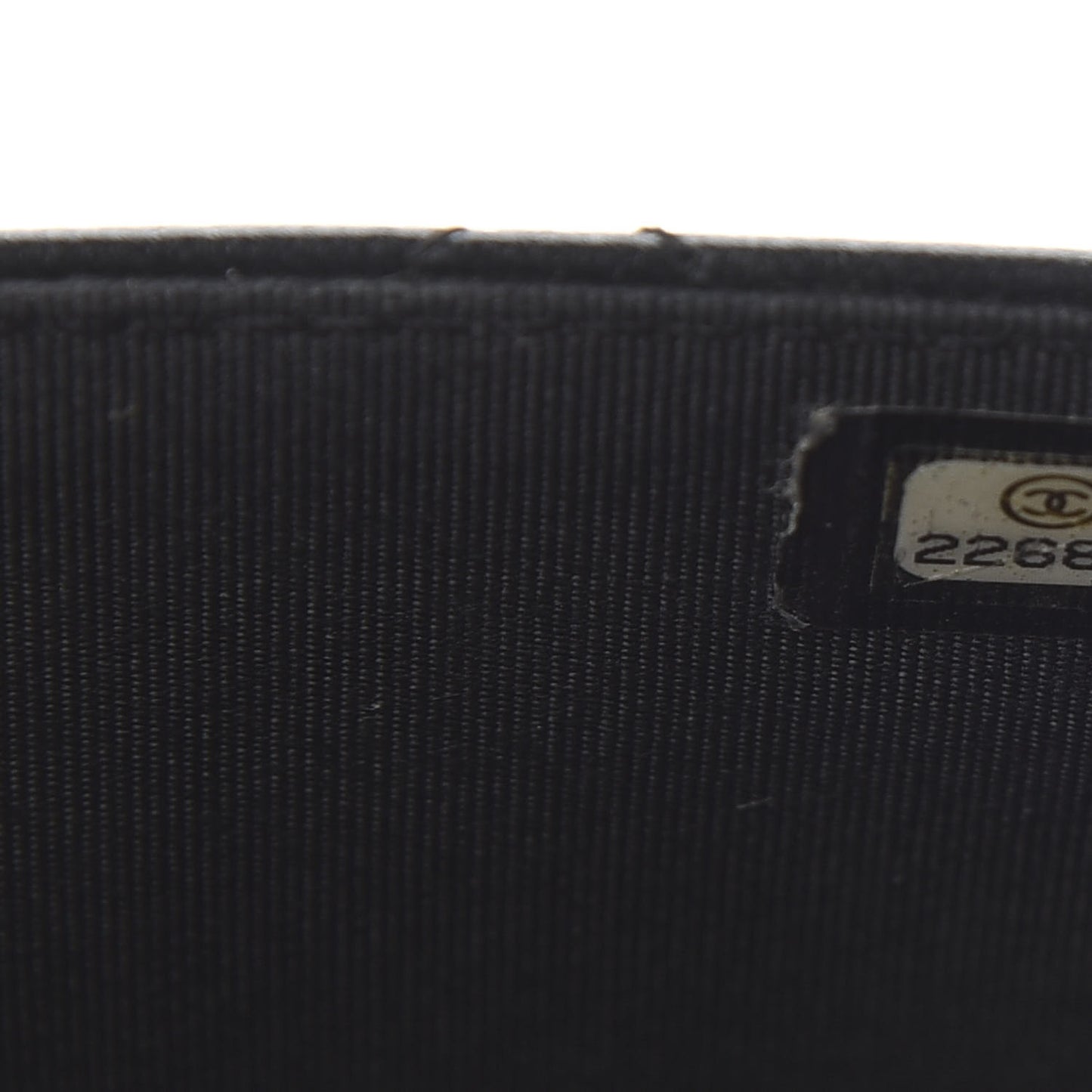 Lambskin Quilted Trendy CC Wallet On Chain WOC Black