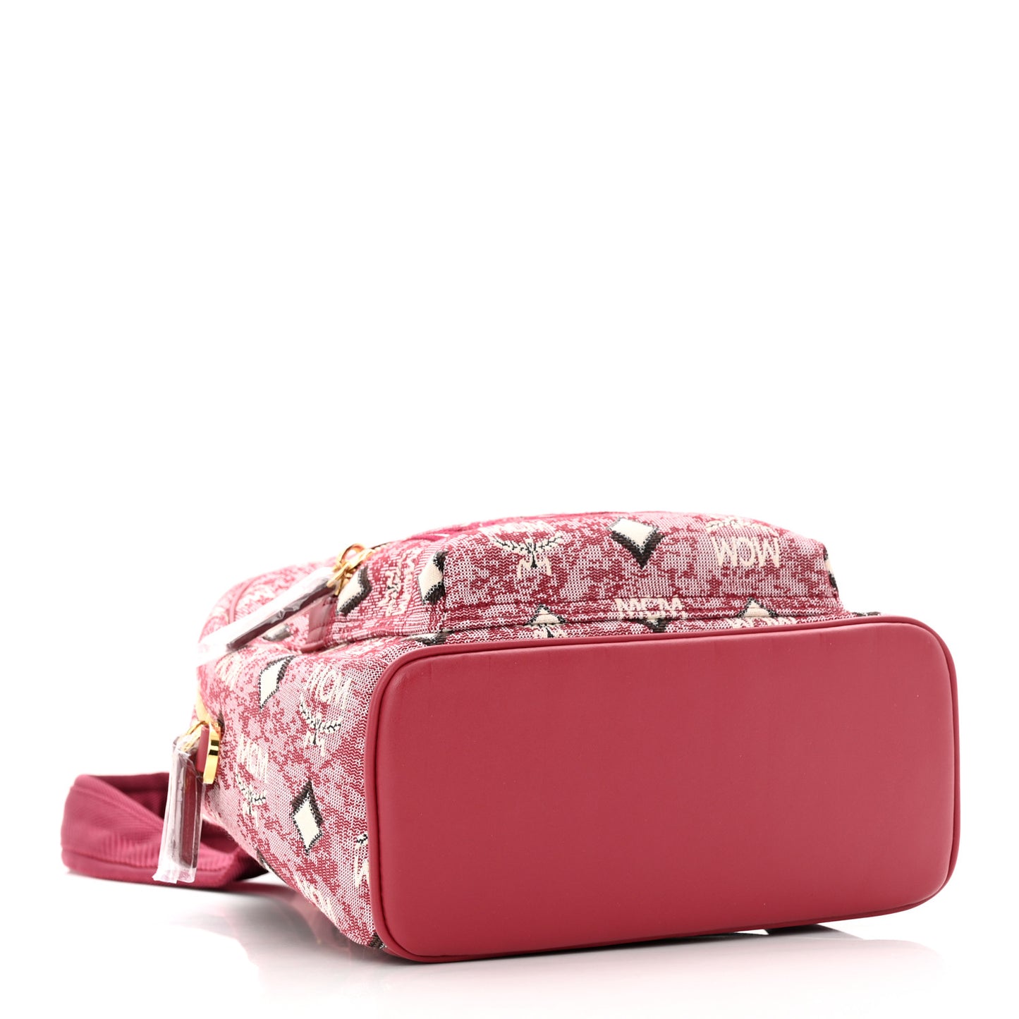 Vintage Jacquard Monogram Mini Backpack Red