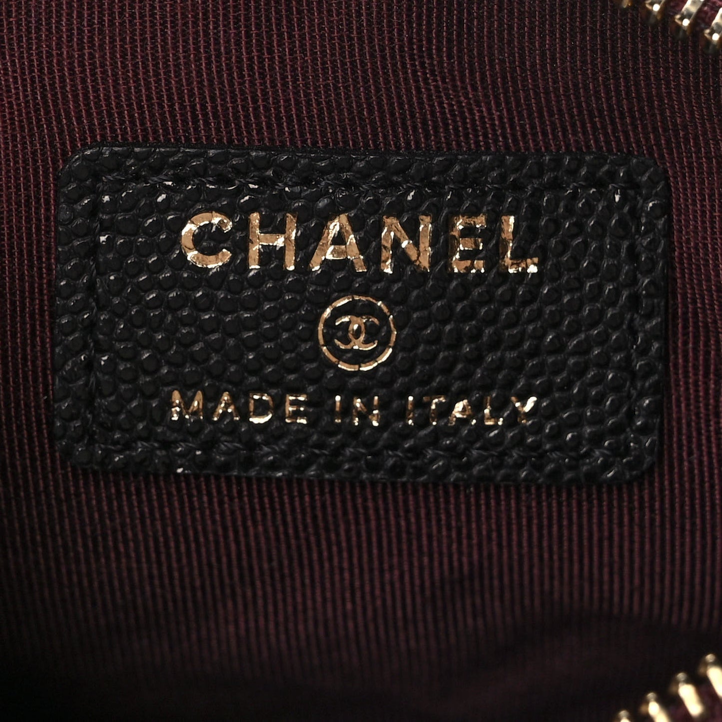 Caviar Quilted Small Pouch Black
