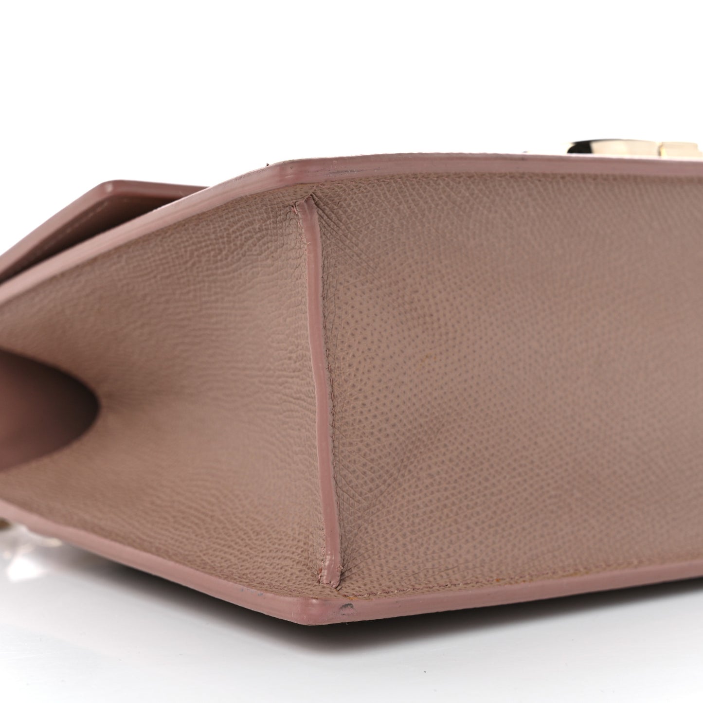 Grained Calfskin 30 Montaigne Chain Flap Bag Blush