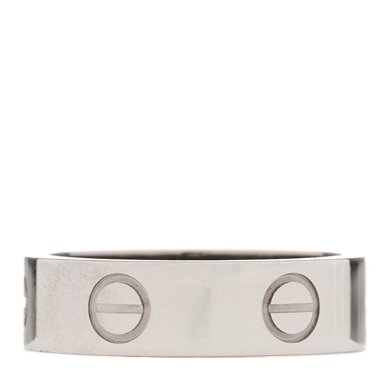 18K White Gold 5.5mm LOVE Ring 53 6.25