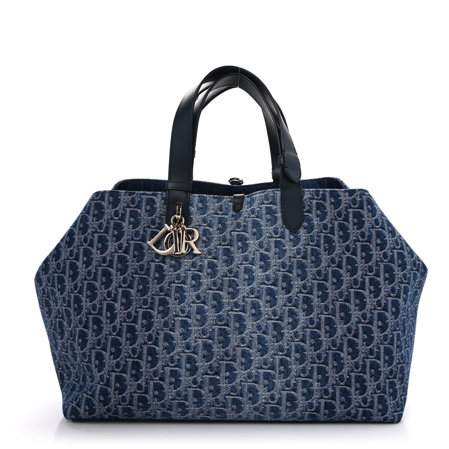 Christian Dior DIOR Denim Jacquard Oblique Large Toujours Blue