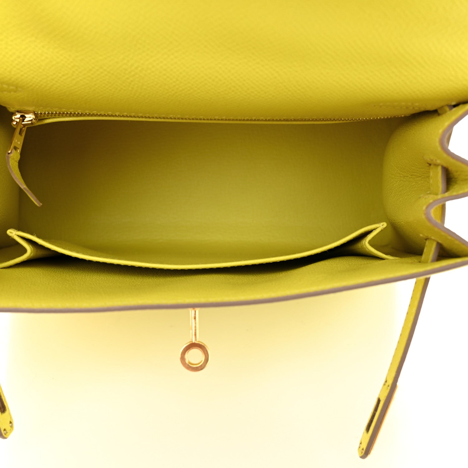 Hermes Epsom Kelly Sellier 25 Lime 5 of 14