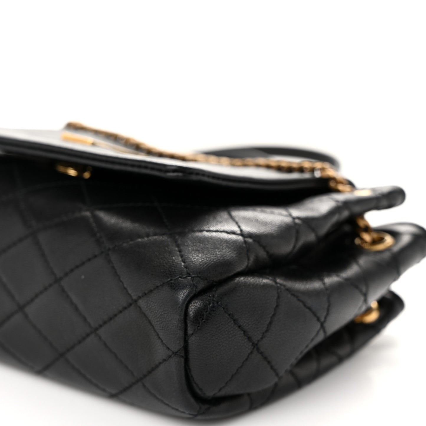 Lambskin Quilted Monogram Mini Nolita Black