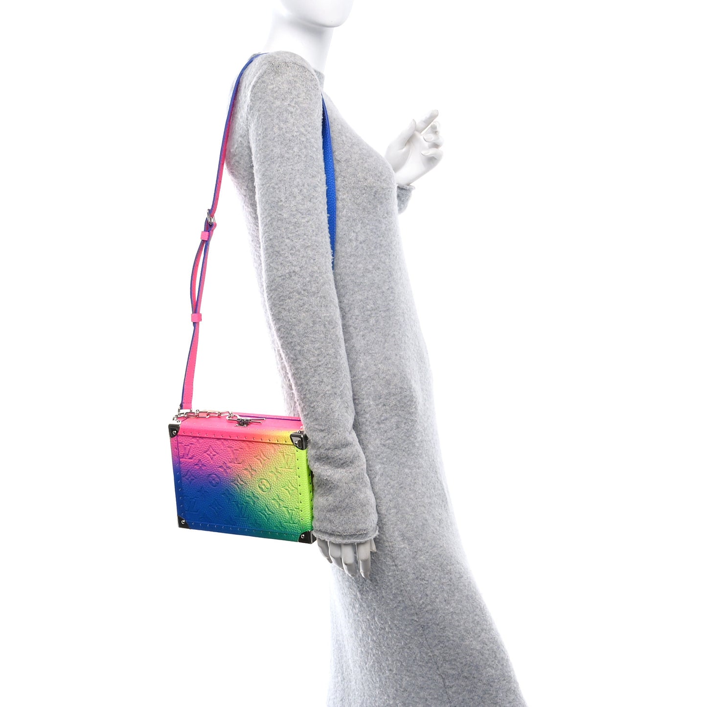 Taurillon Monogram Illusion Clutch Box Multicolor