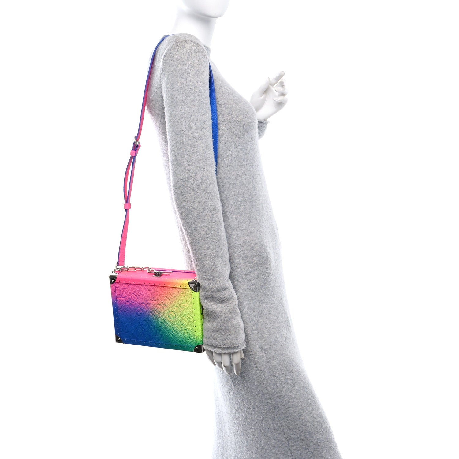 Louis Vuitton Taurillon Monogram Illusion Clutch Box Multicolor 2 of 9