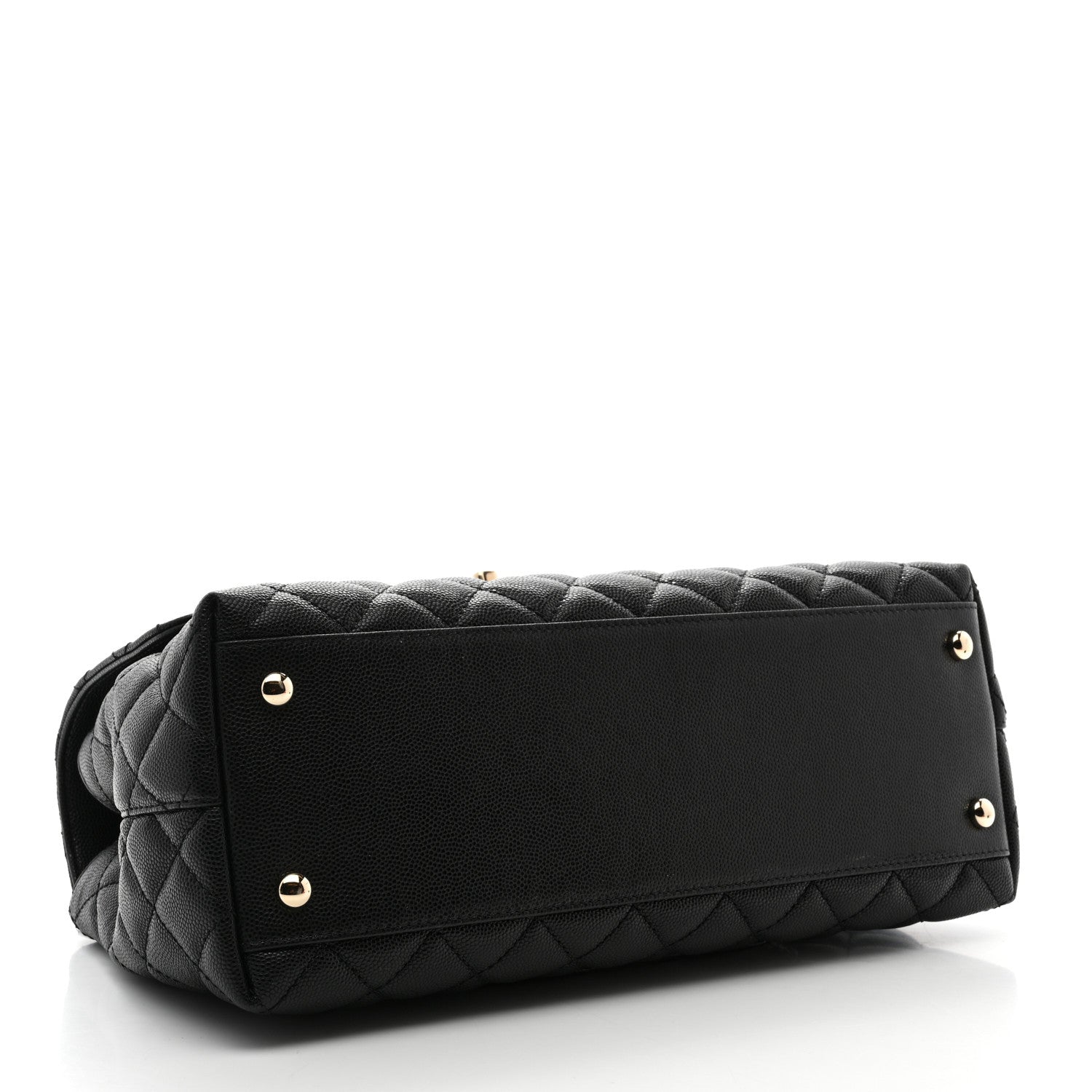 Chanel Caviar Quilted Small Coco Handle Flap Black 4 of 10