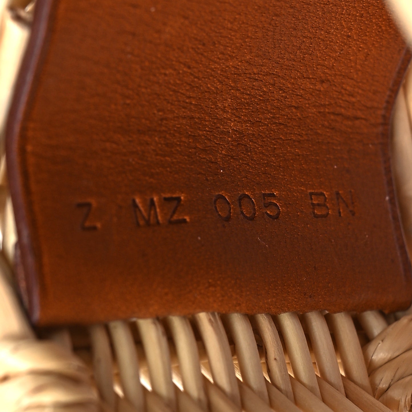 Wicker Barenia Medor Picnic Cuff Bracelet T2 Fauve