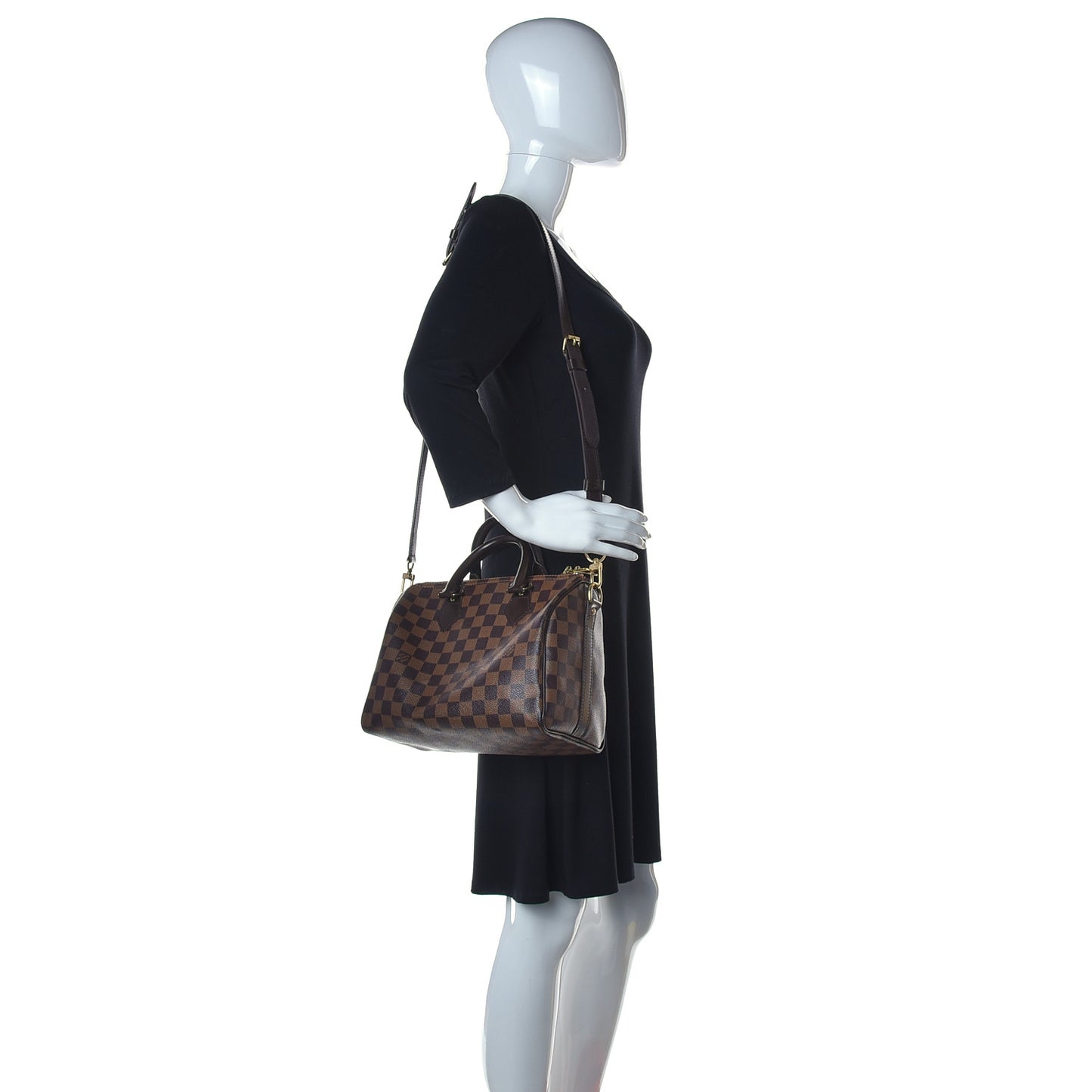 Damier Ebene Speedy Bandouliere 25