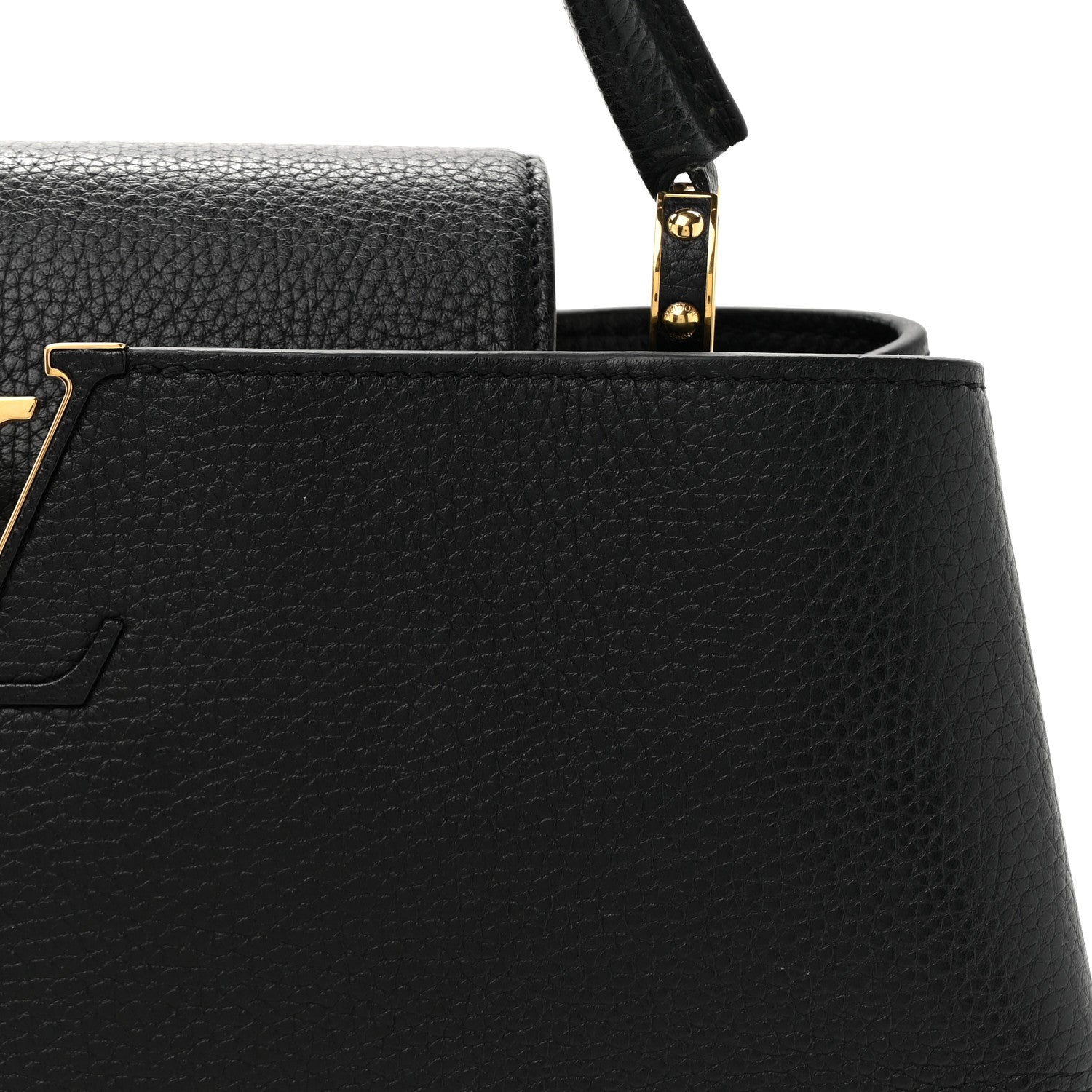 Louis Vuitton Taurillon Flowers Capucines GM   Black 8 of 13