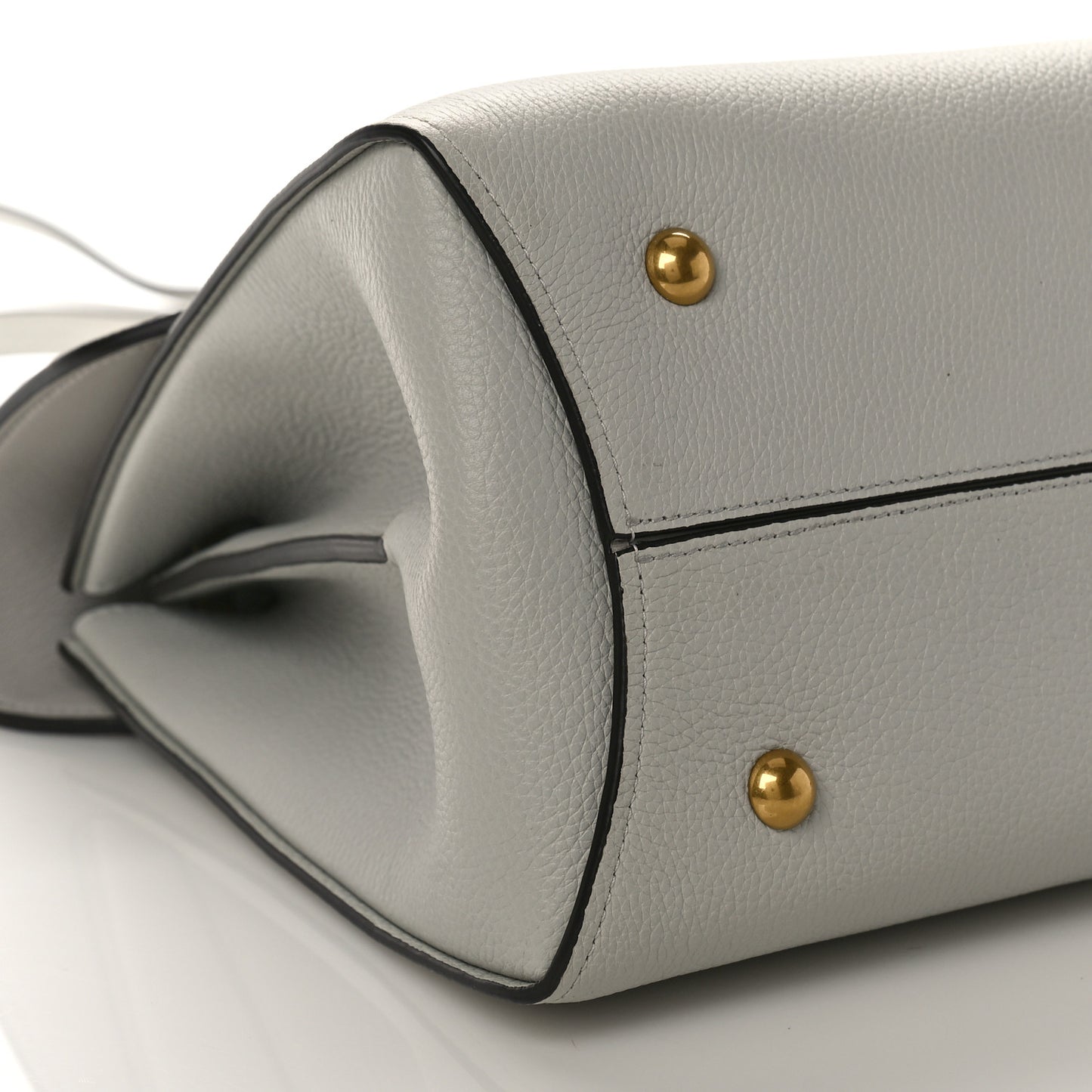 Calfskin Medium Margot Top Handle Satchel Light Grey