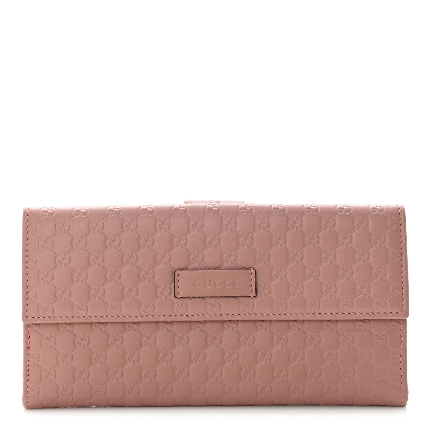 Microguccissima Continental Flap Wallet Soft Pink