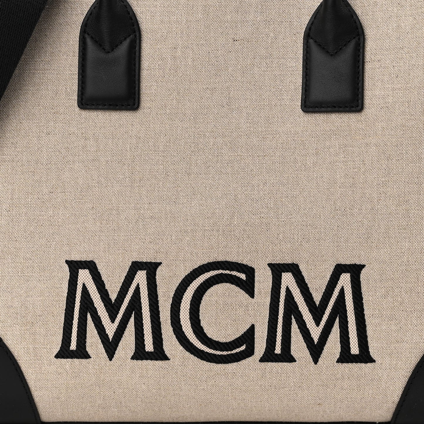 Canvas Logo Large Munchen Tote Black