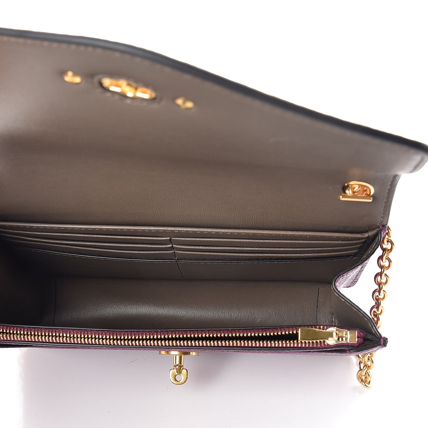 Small Classic Grain Calfskin Small Darley Violet