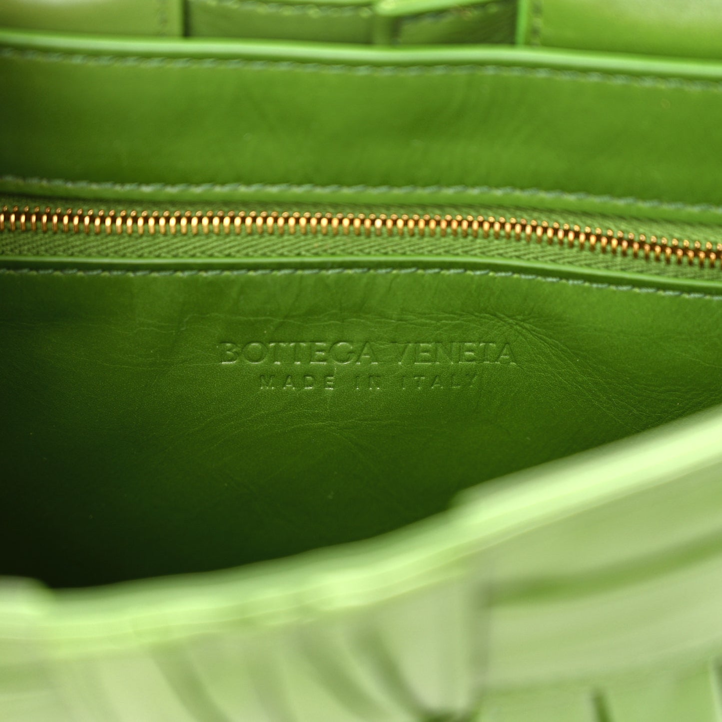 Calfskin Intreccio Plisse Cassette Crossbody Bag Avocado