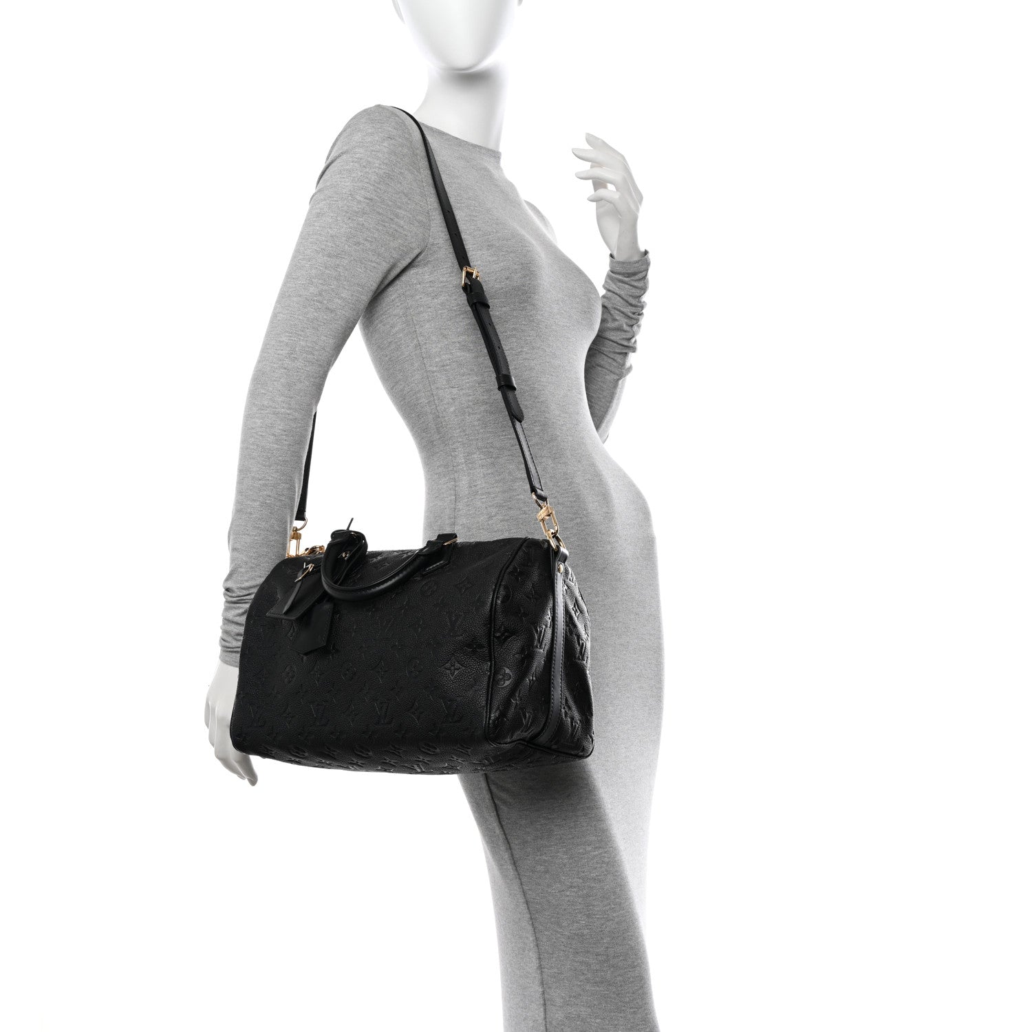 Louis Vuitton Empreinte Monogram Speedy Soft 30 Black 2 of 9
