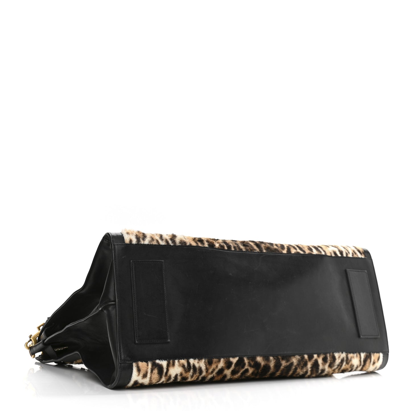 Pony Hair Large Souple Sac De Jour Black