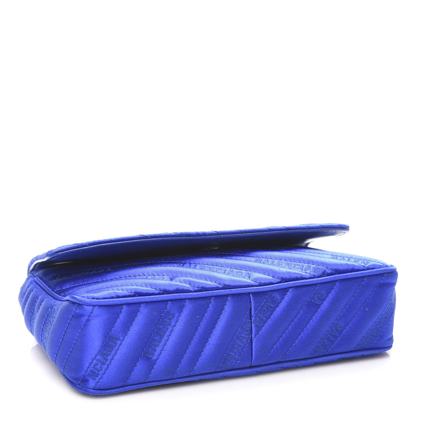 Satin Jacquard Logo Matelasse BB Chain Wallet Electric Bleu