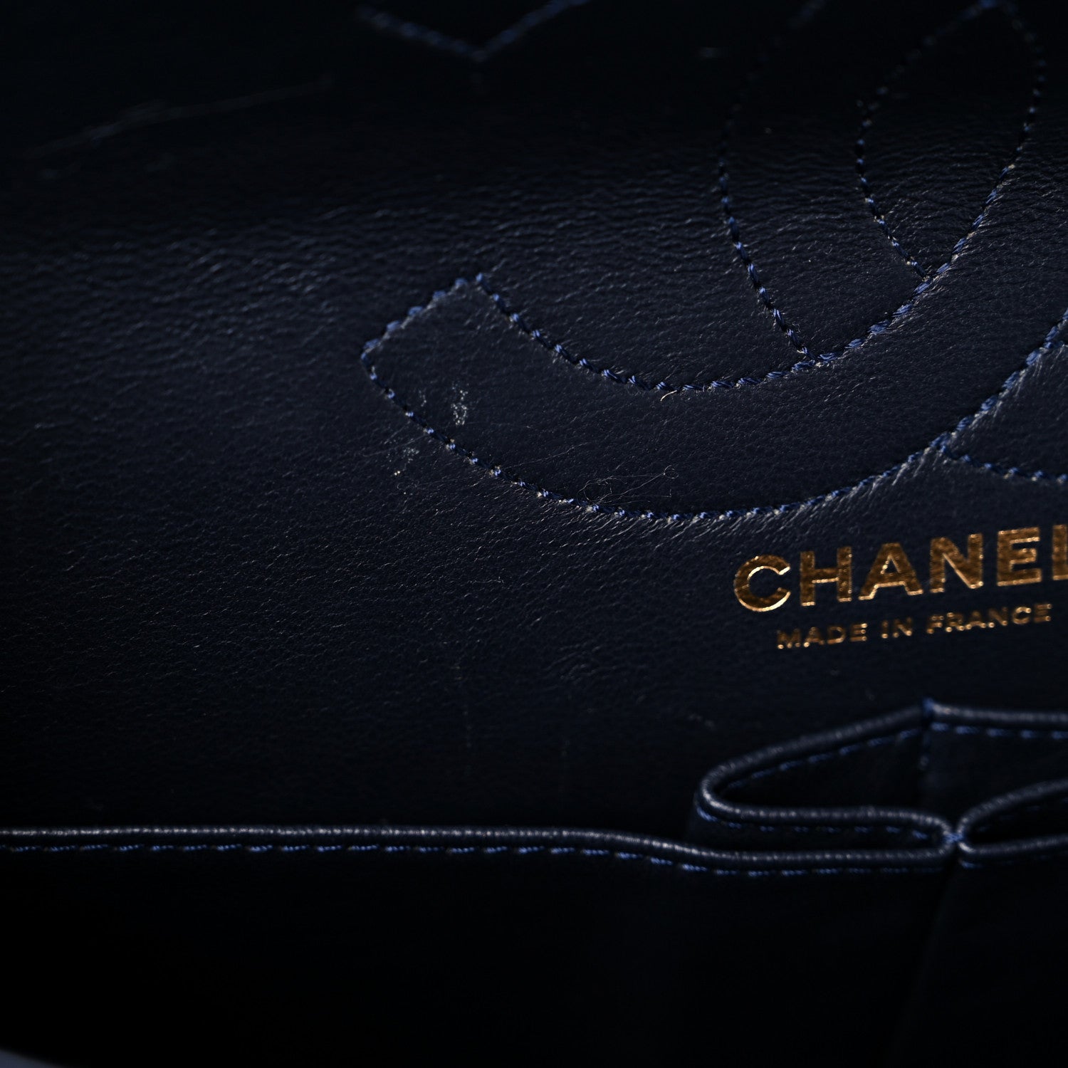 Chanel Jersey Quilted 2.55 Reissue 226 Flap Navy 12 of 14