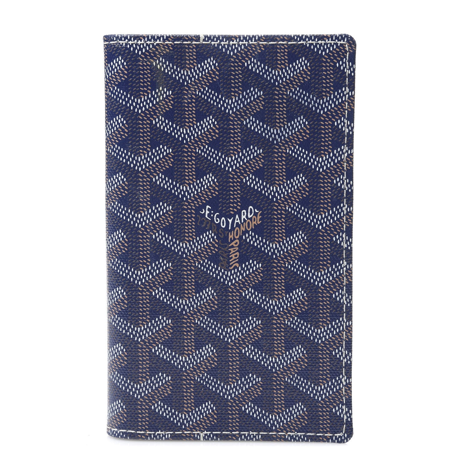 Goyard Goyardine Passport Holder Navy 581817 – FASHIONPHILE
