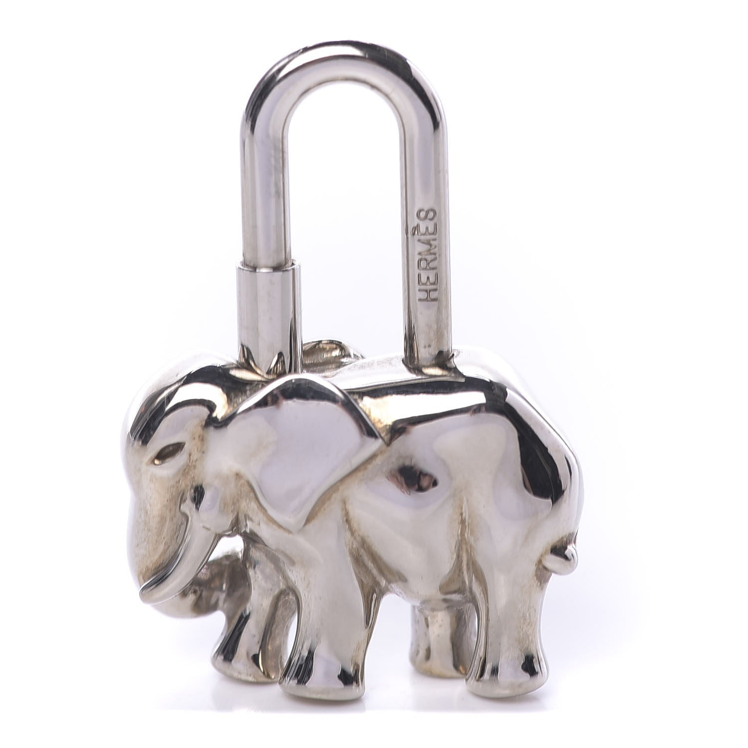 Hermes Palladium Elephant Cadena Lock 640089 – FASHIONPHILE