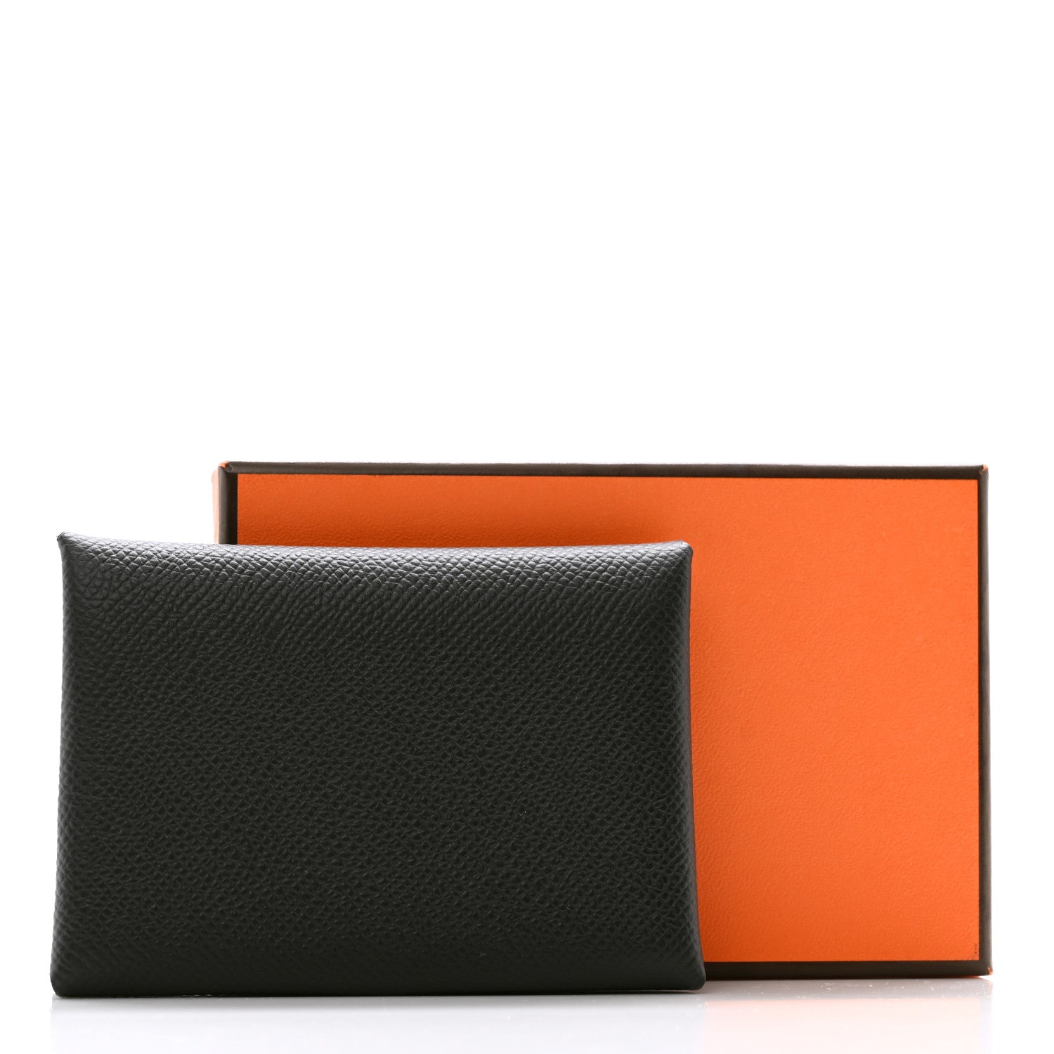 Hermes Epsom Calvi Duo Card Case Black 8 of 8