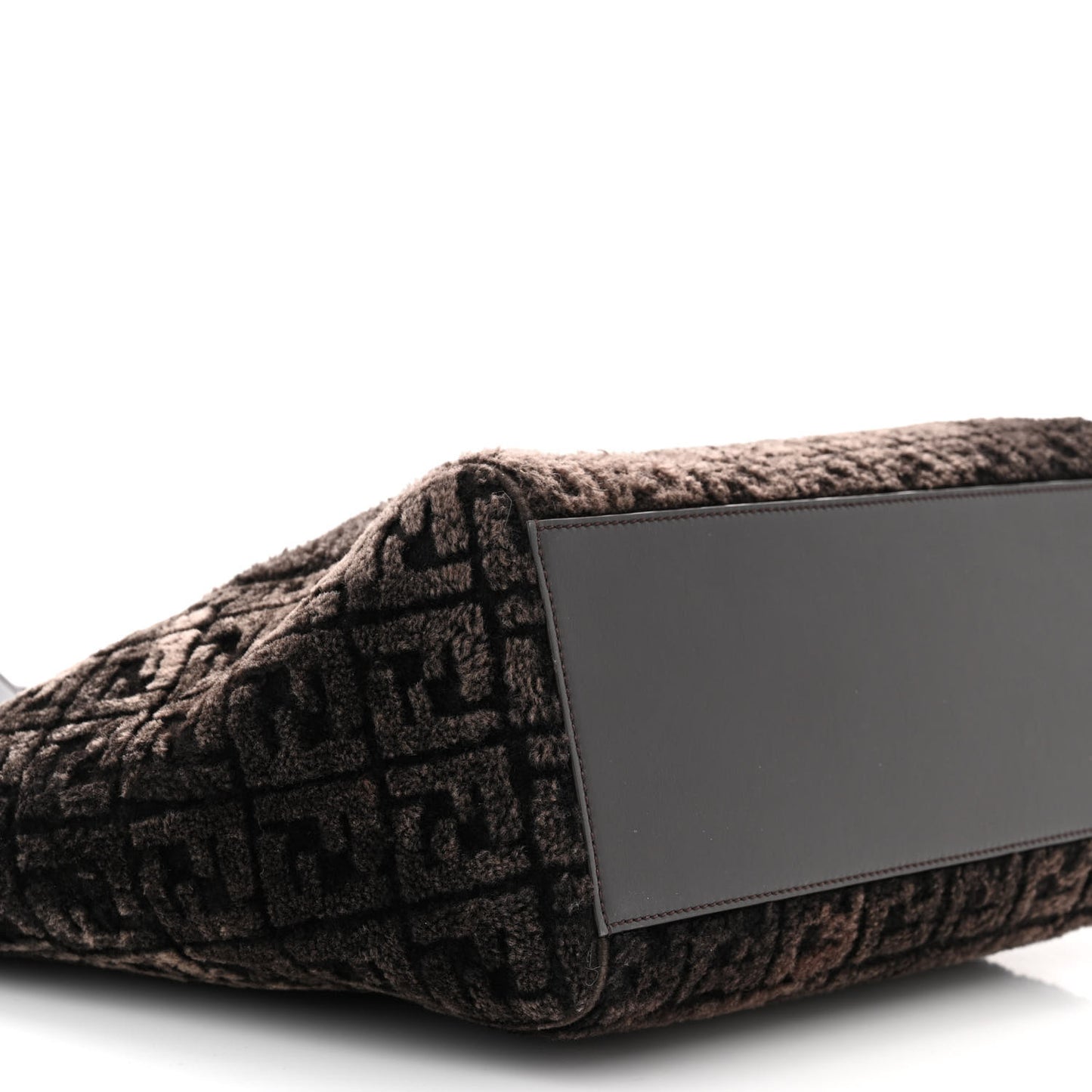 Sheepskin FF 1974 Large Fendi Origami Brown