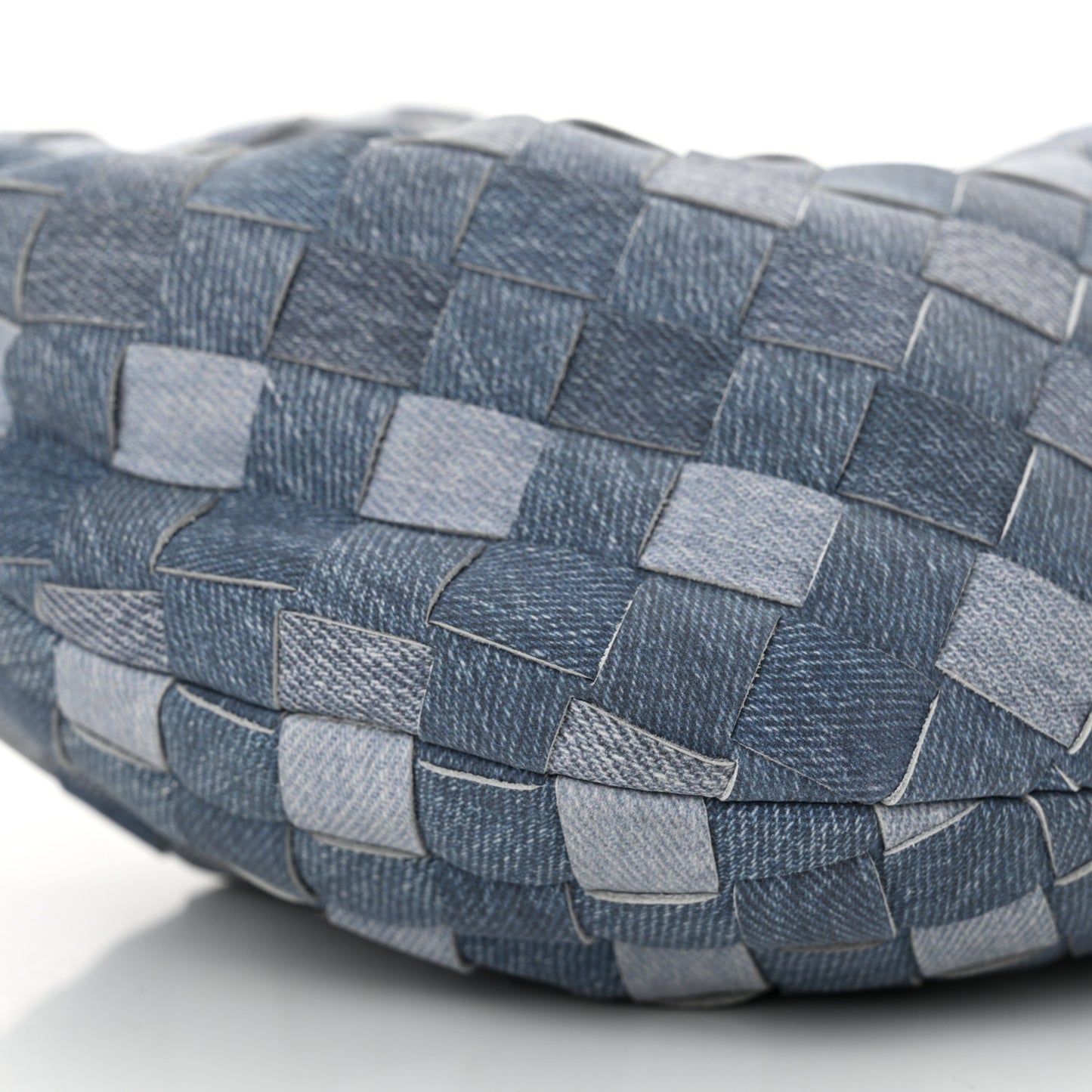 Nappa Denim Effect Intrecciato Mini Jodie Denim