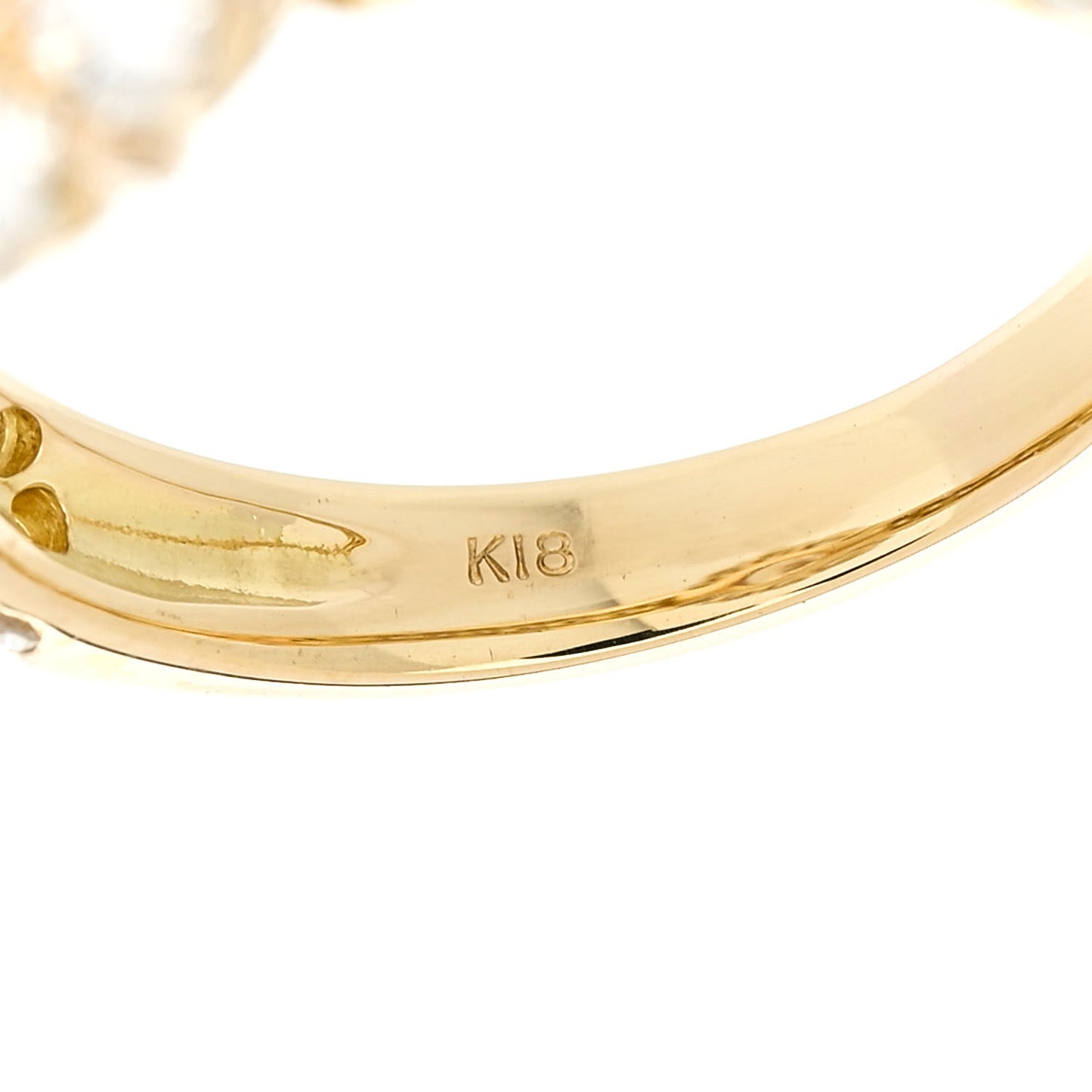 18K Yellow Gold Diamond 1.01ct Halo Engagement Ring 53 6.25