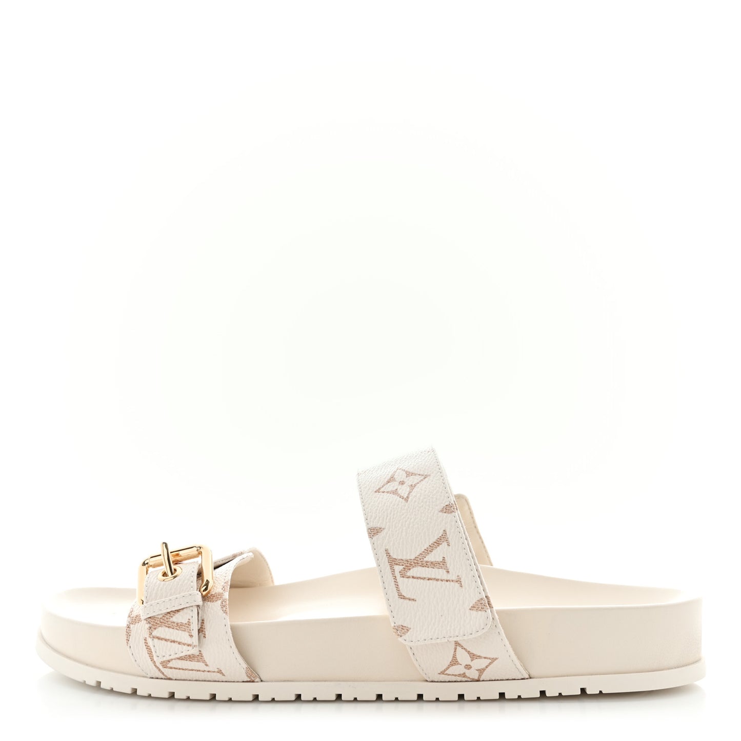 Monogram Bom Dia Flat Comfort Mule 42 Beige