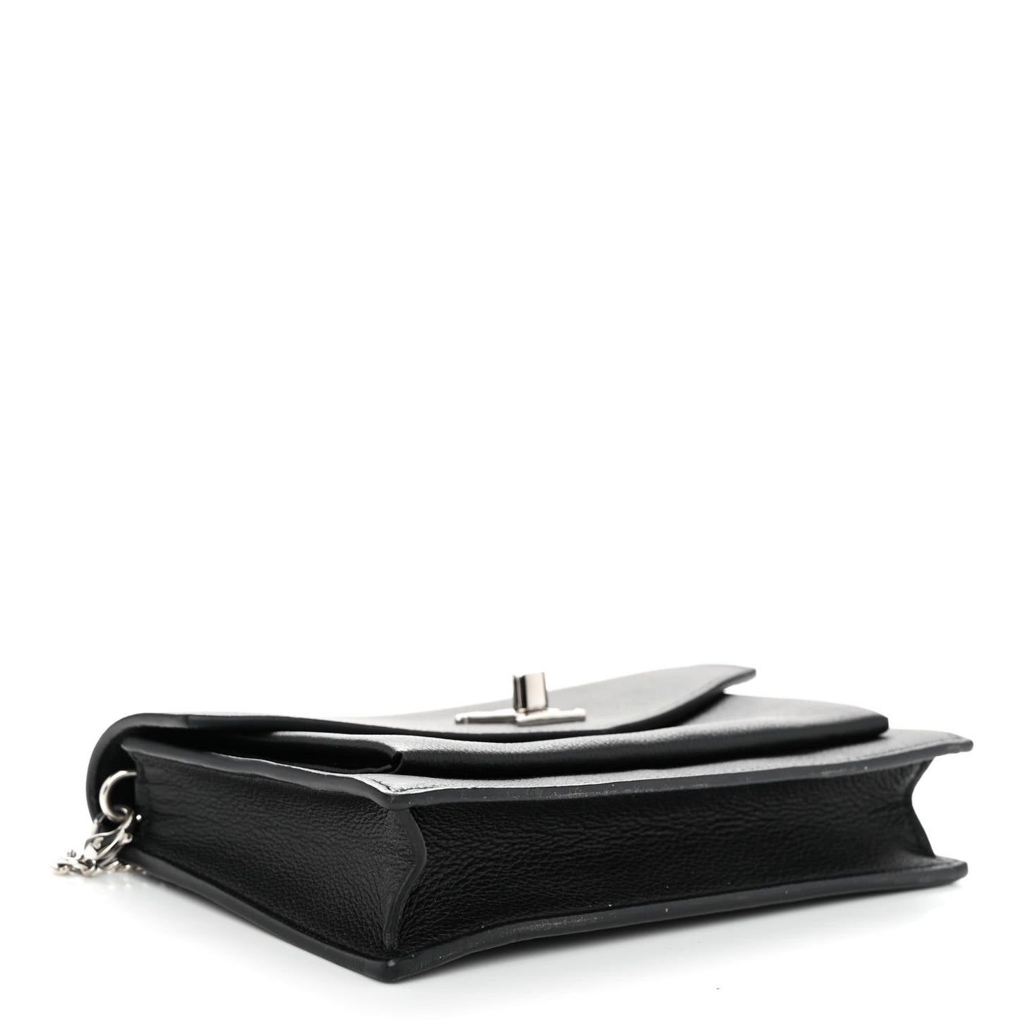 Soft Calfskin My Lockme Chain Pochette Black