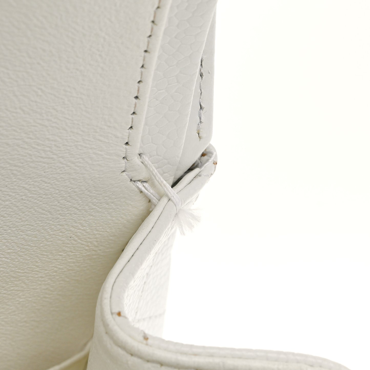 Caviar Quilted Maxi Double Flap White