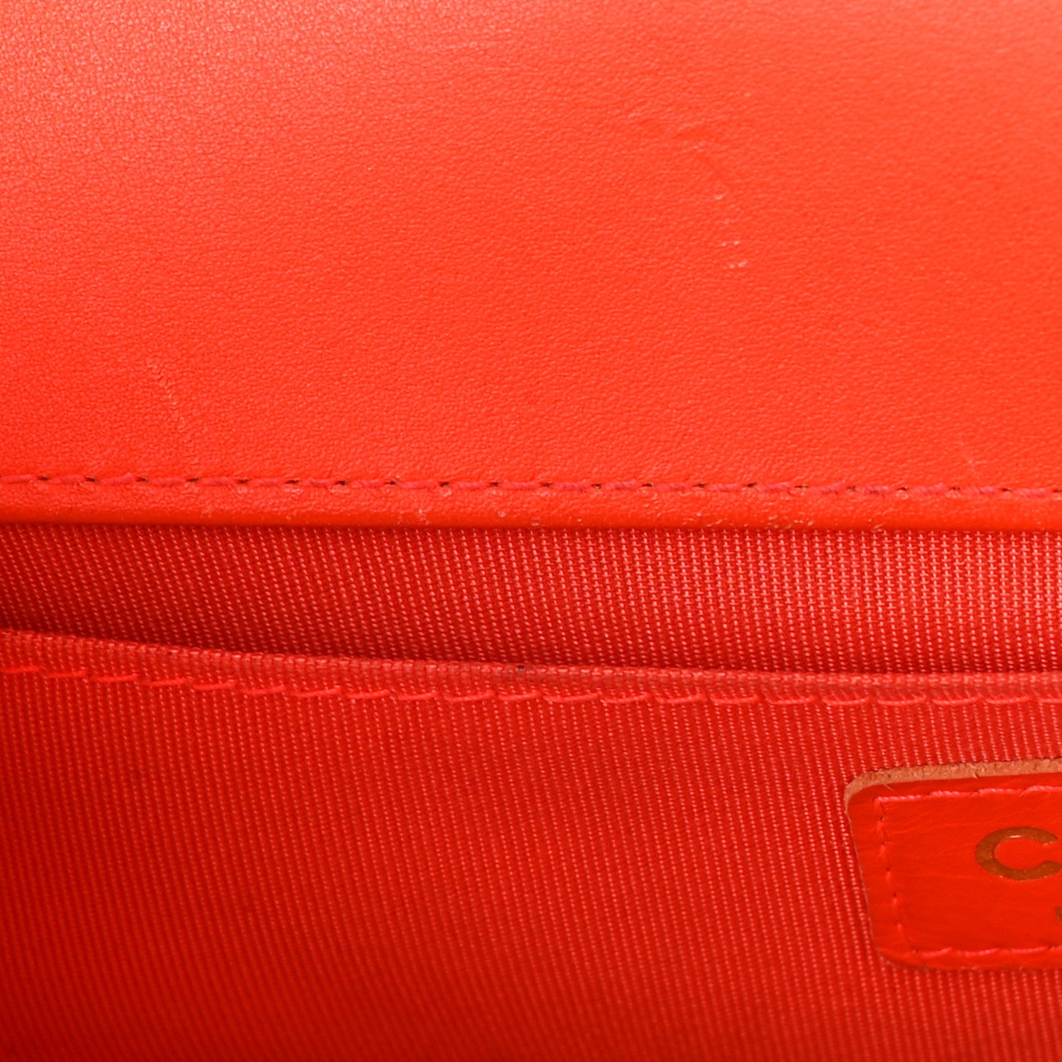 Chanel Patent Quilted Medium Boy Flap Orange 16 of 17