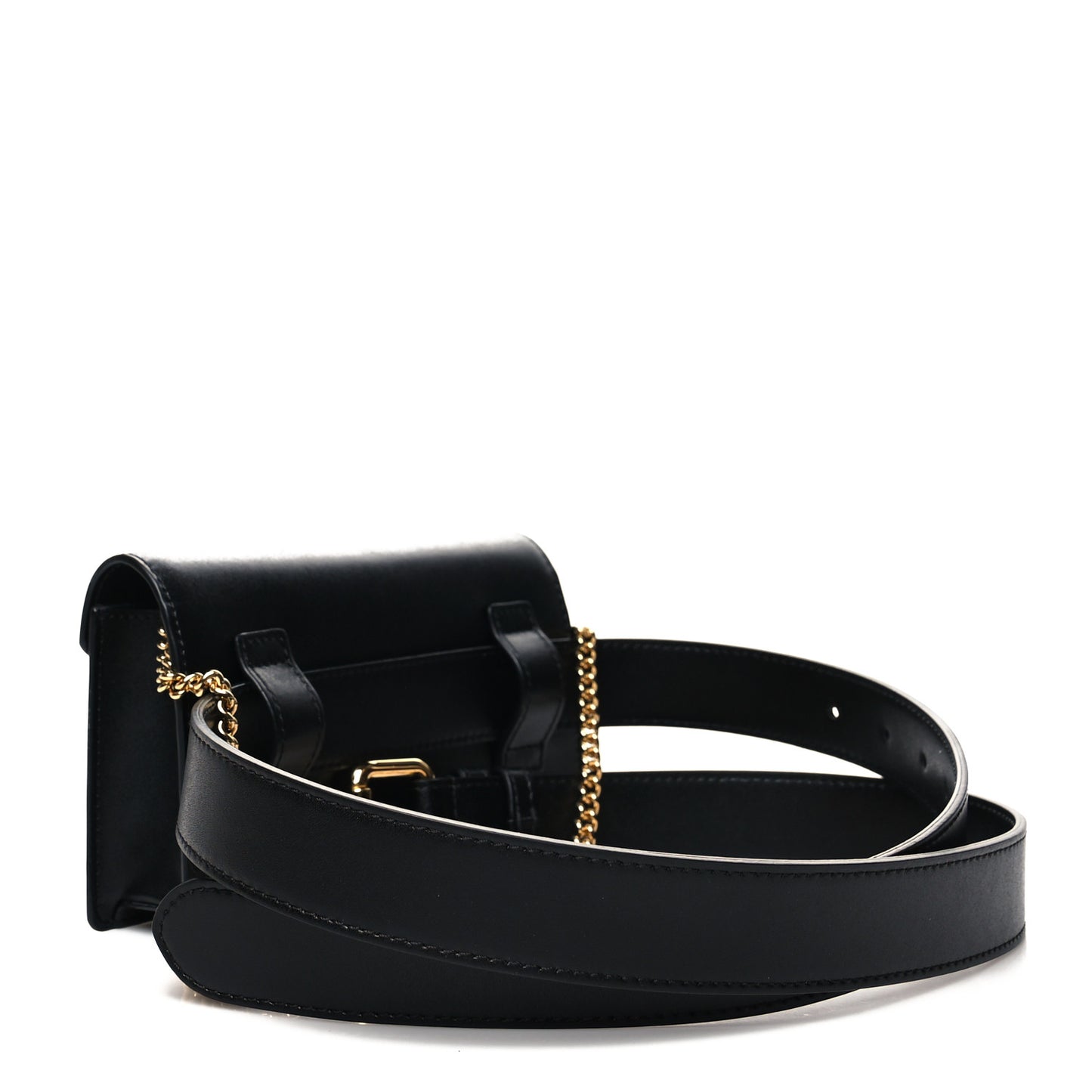 Vitello Liberty Lucido F is Fendi Envelope Belt Bag Black