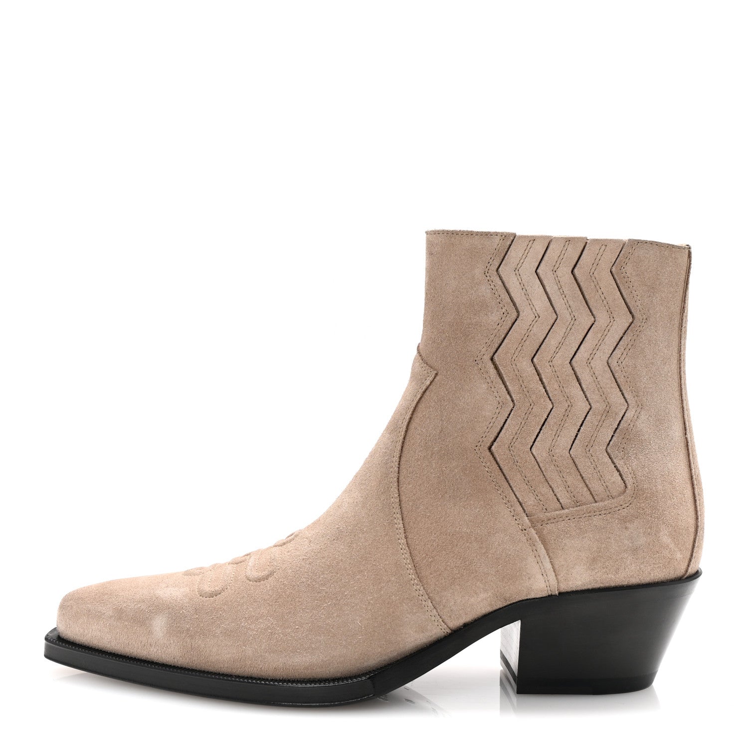 Hermes Suede Mens Vegas Ankle Boot 41 Beige Dune 1735688 