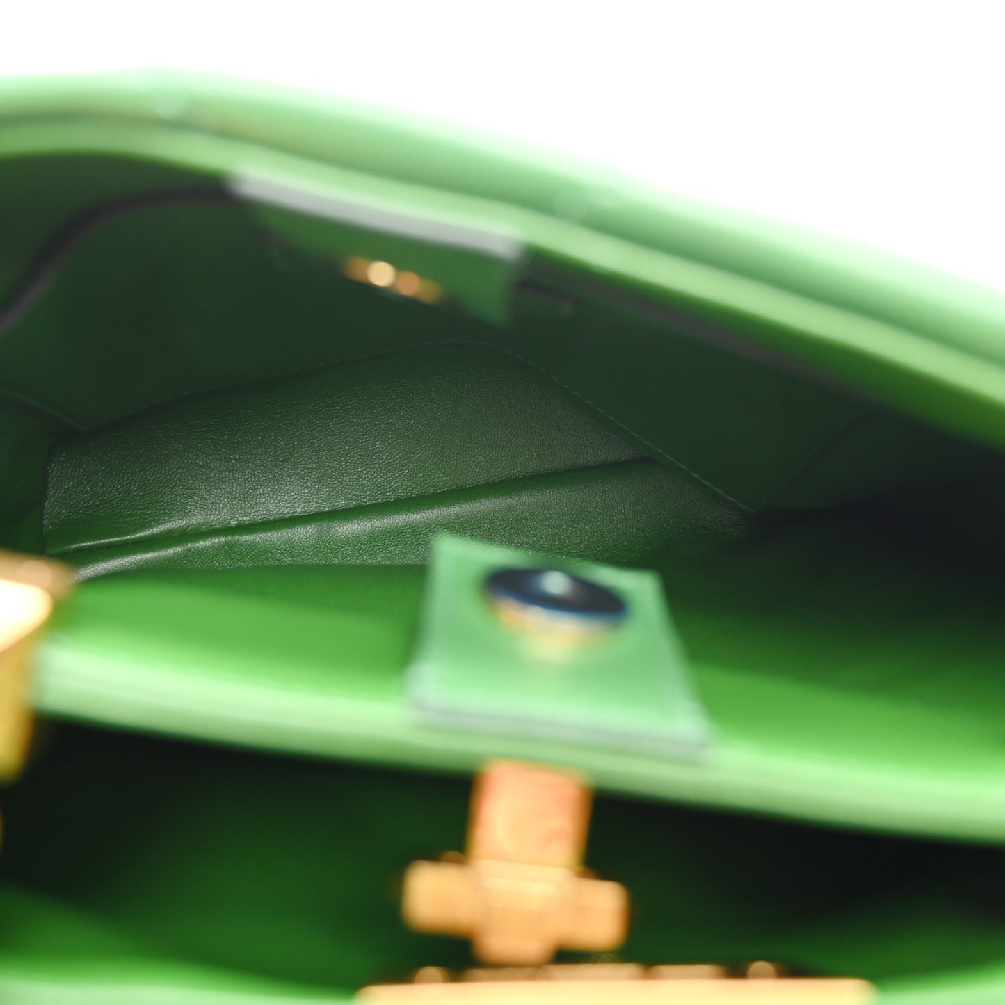Nappa Small Roman Stud The Handle Bag Gea Green