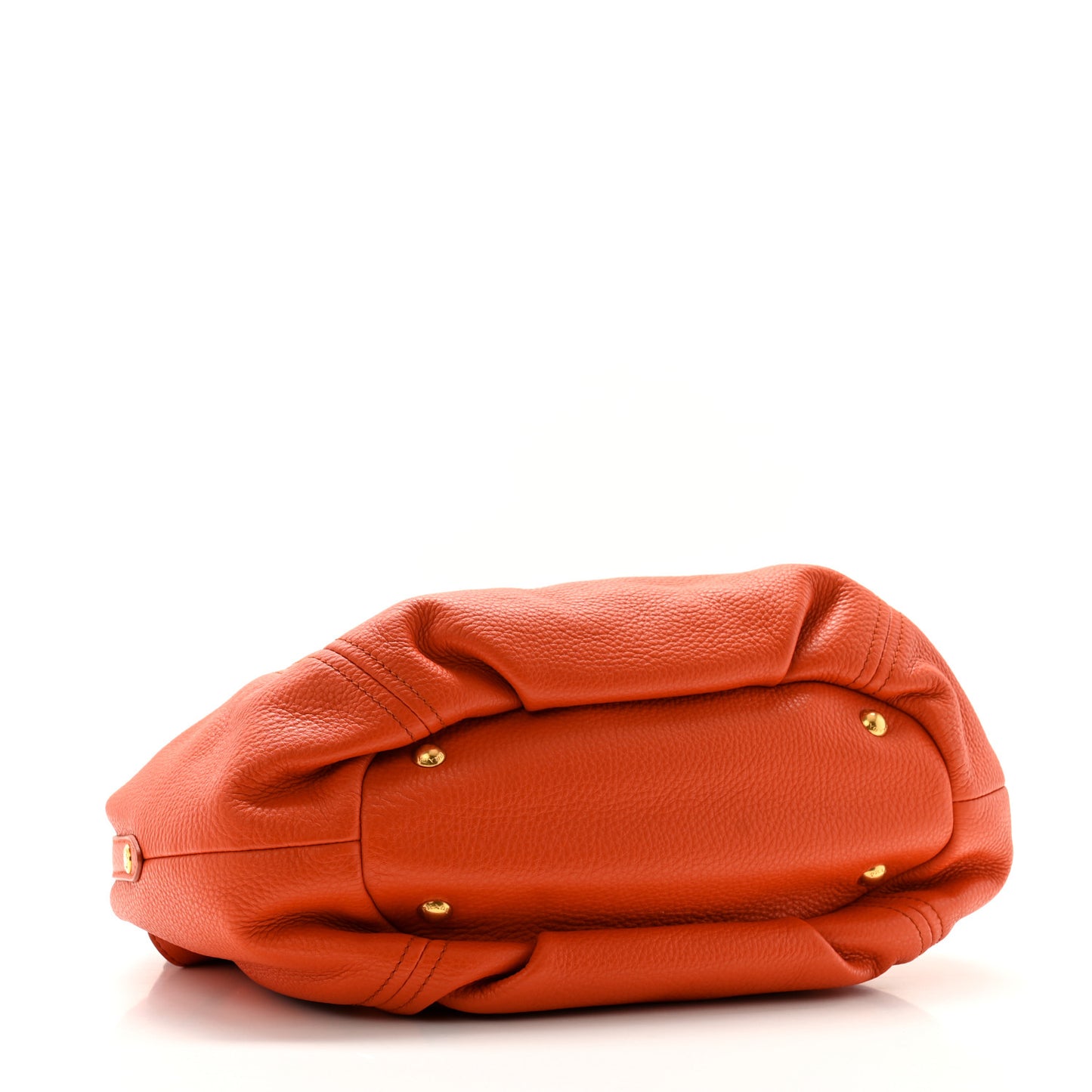 Vitello Daino Shopping Tote Papaya