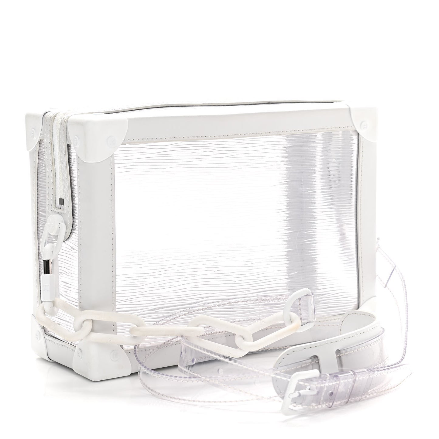 Calfskin PVC Epi Plage Soft Trunk Optic White