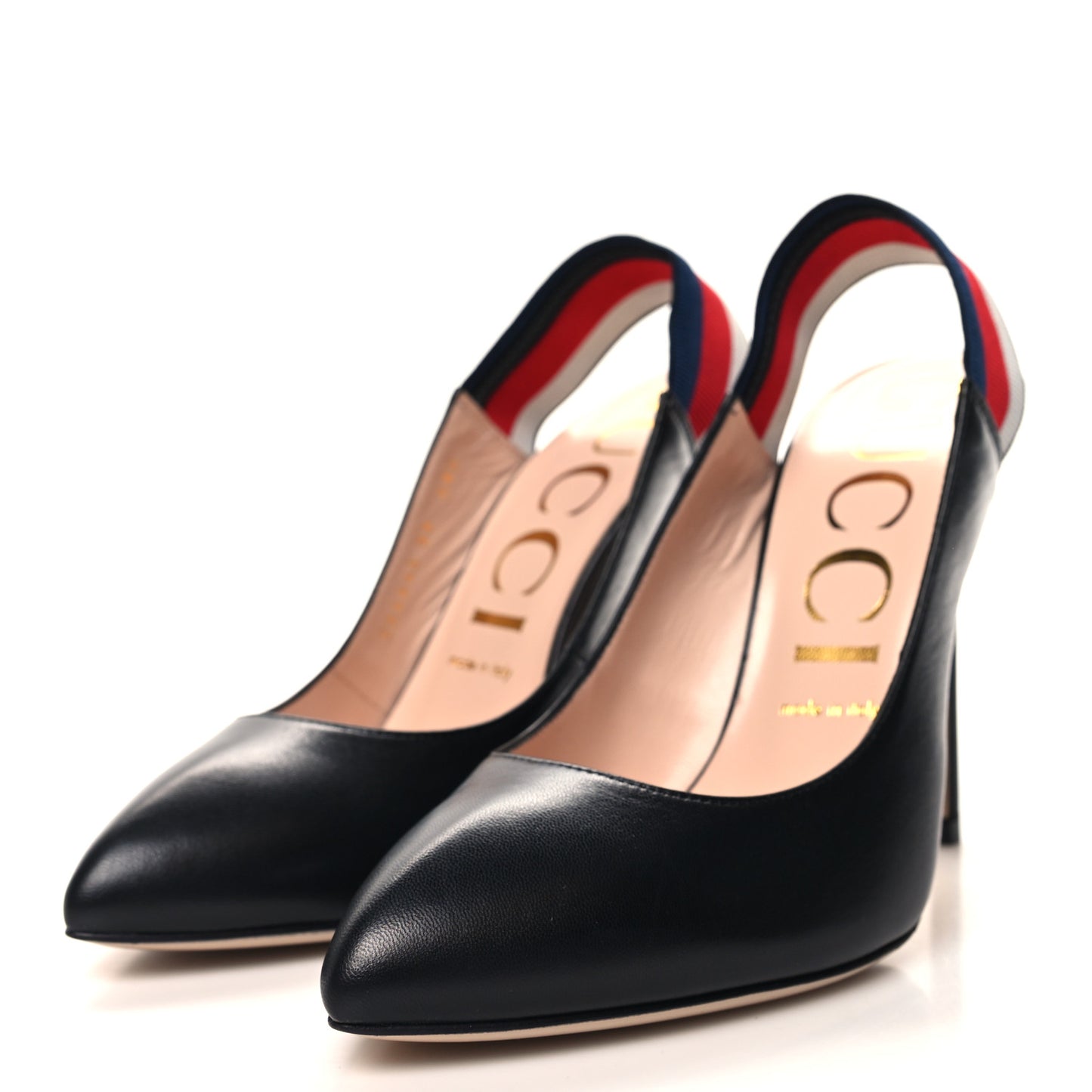 Malaga Kid Web Sylvie High Heel Slingback Pumps 39 Black