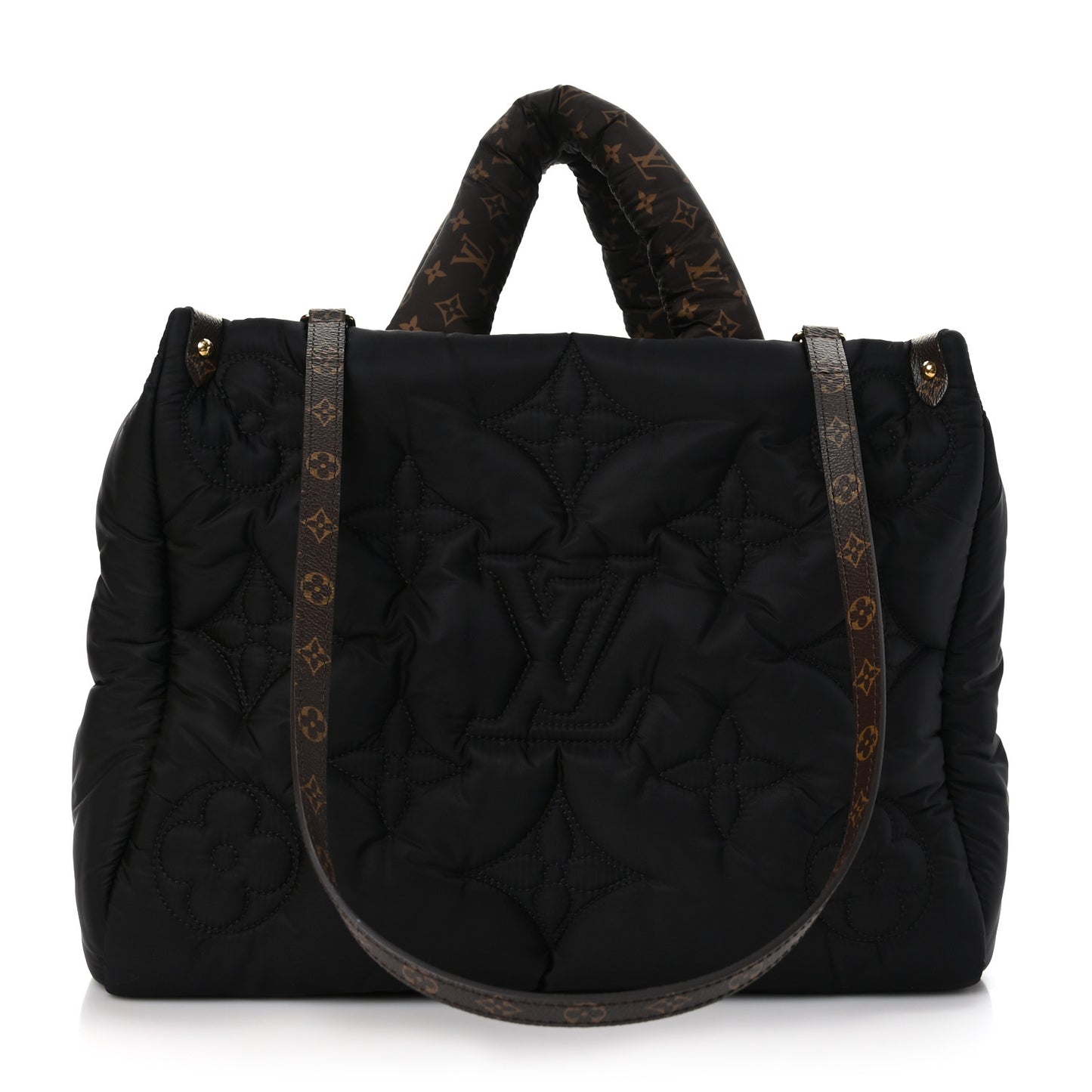 Econyl Monogram Pillow Giant Onthego MM Black
