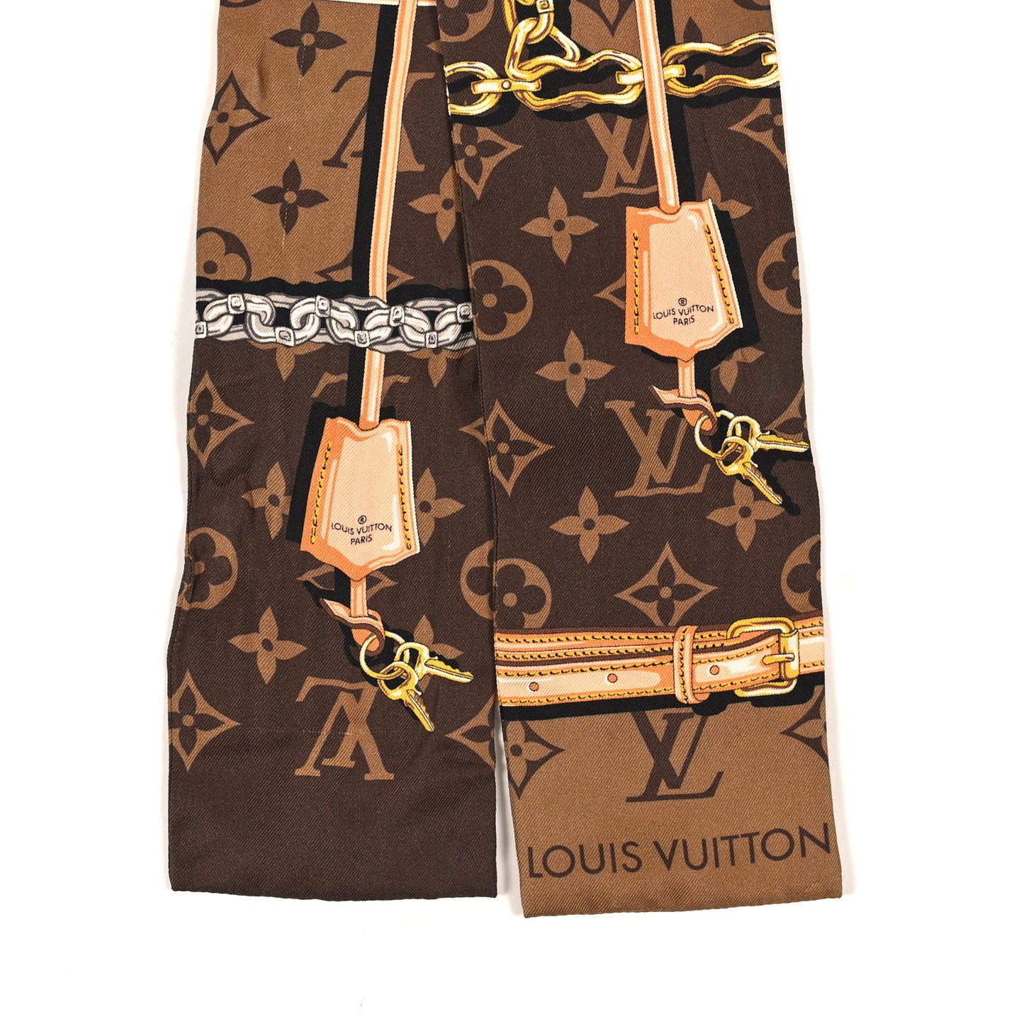 Silk Monogram Confidential Bandeau Brown