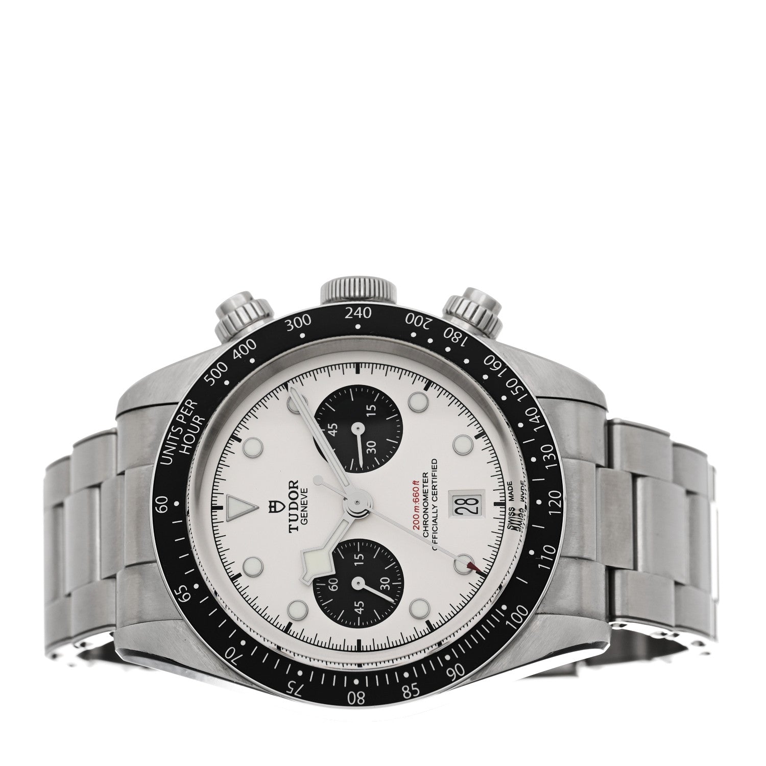 TUDOR Stainless Steel 41mm Black Bay Chronograph Panda Automatic Watch White 79360N 2 of 4