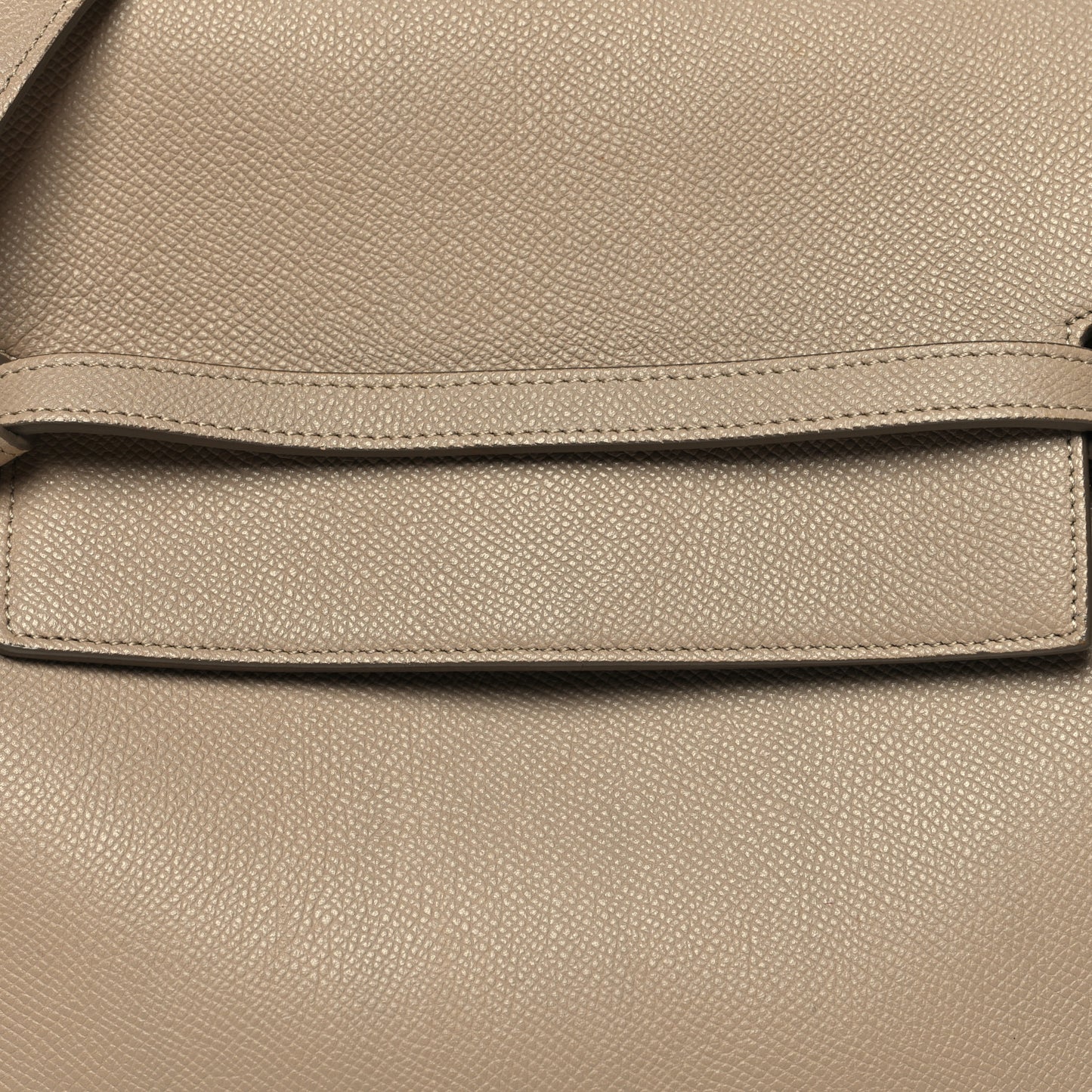 Grained Calfskin Mini Belt Bag Light Taupe