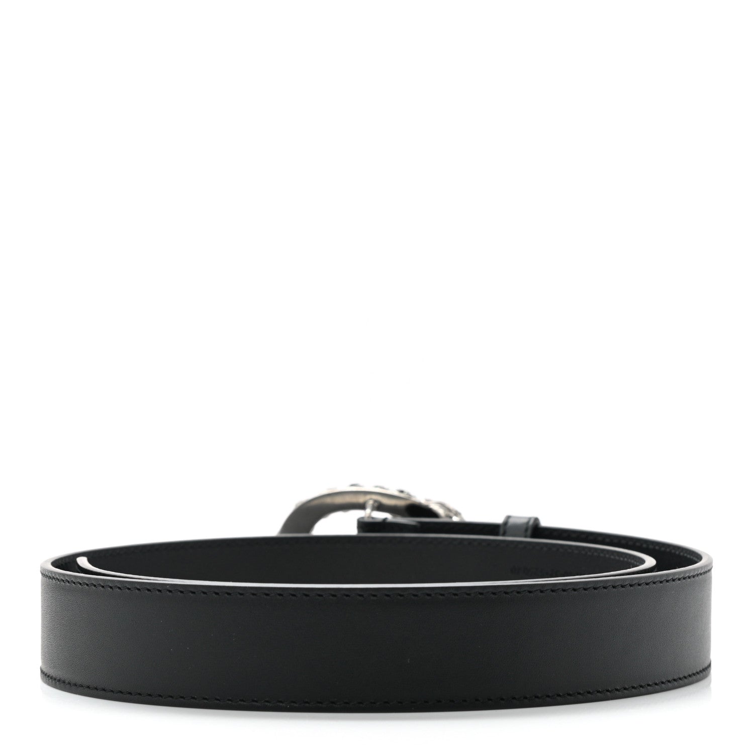 Gucci Moon Calfskin Crystal Dionysus 30mm Belt 80 32 Black Black Diamond 2 of 5